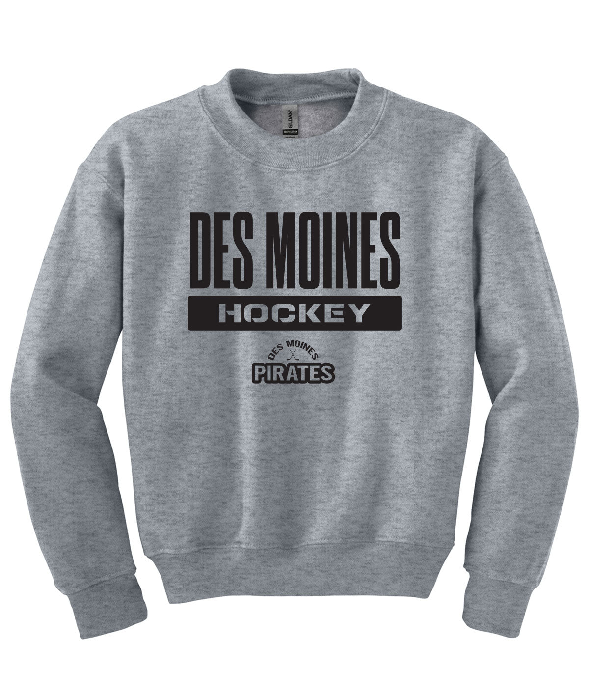 Des Moines Pirates Youth Crewneck Sweatshirt