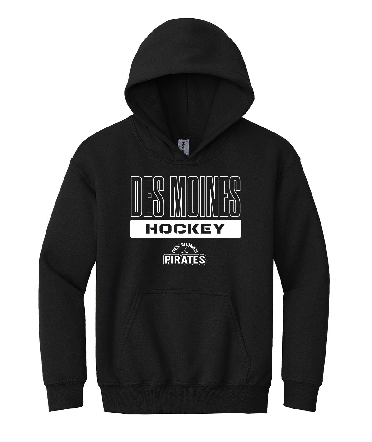 Des Moines Pirates Youth Hooded Sweatshirt