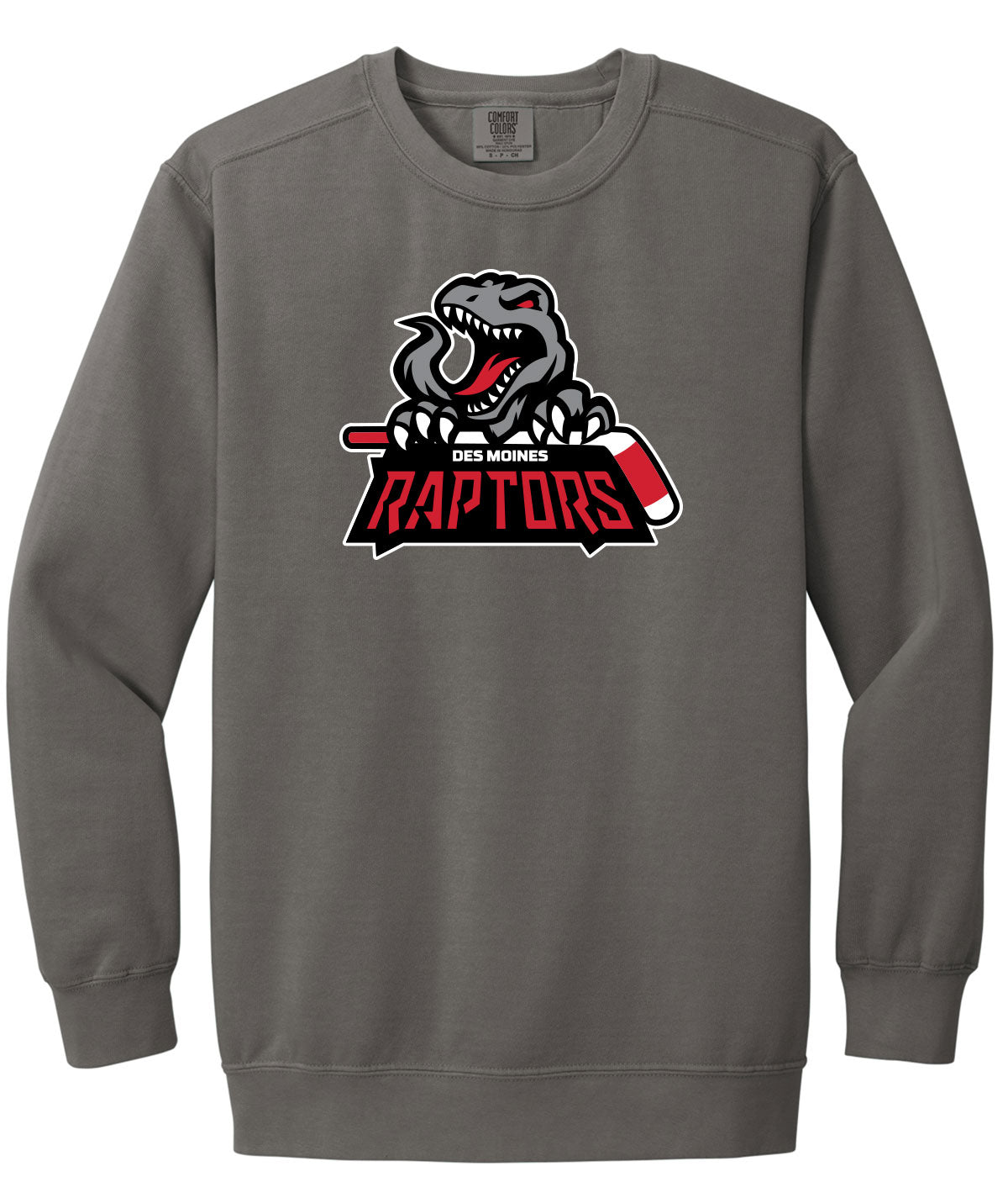 Des Moines Raptors Comfort Colors Crewneck Sweatshirt