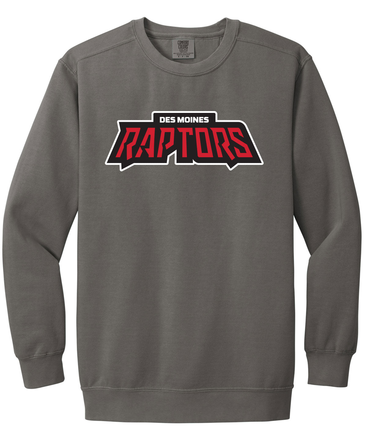 Des Moines Raptors Comfort Colors Crewneck Sweatshirt