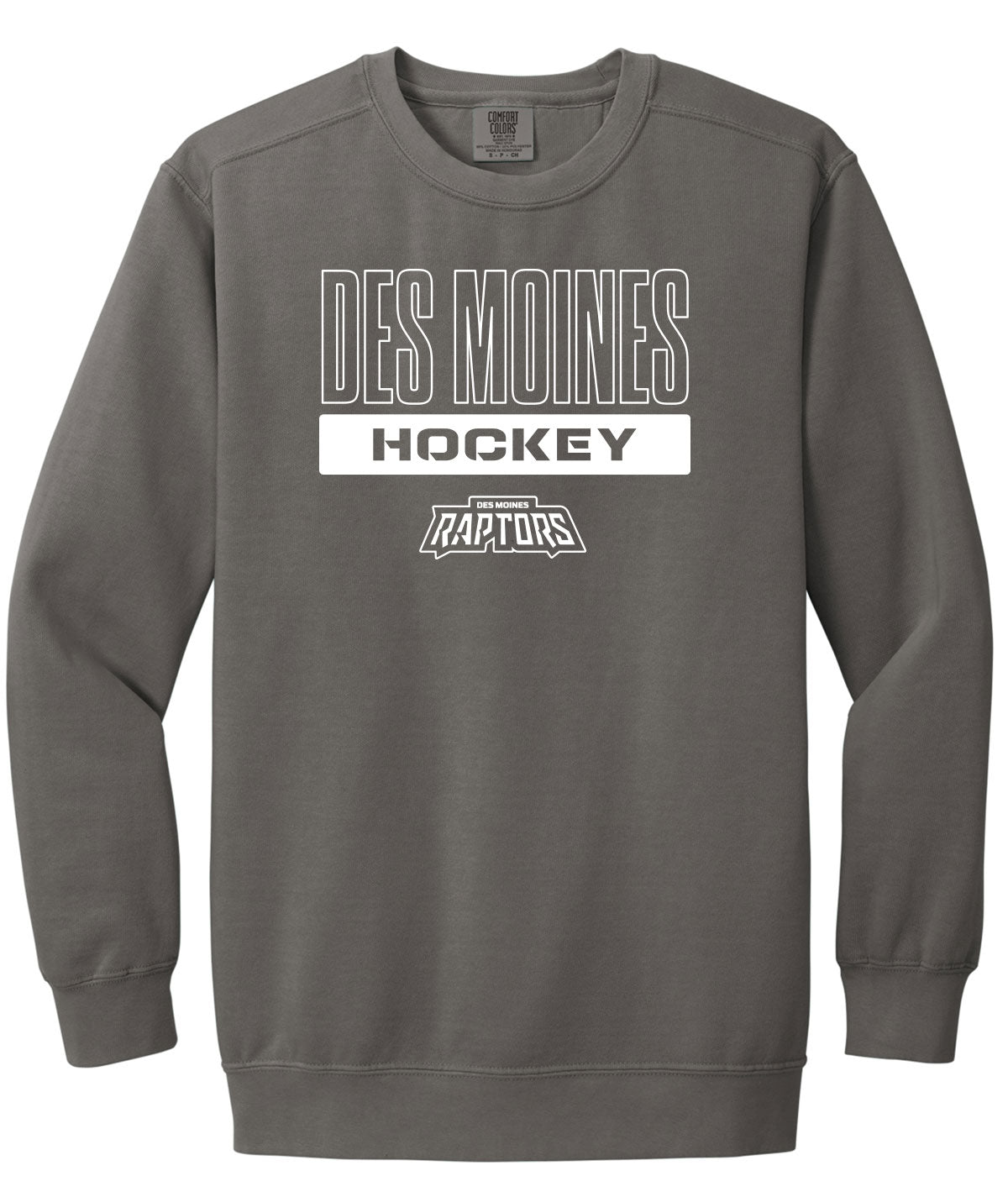 Des Moines Raptors Comfort Colors Crewneck Sweatshirt