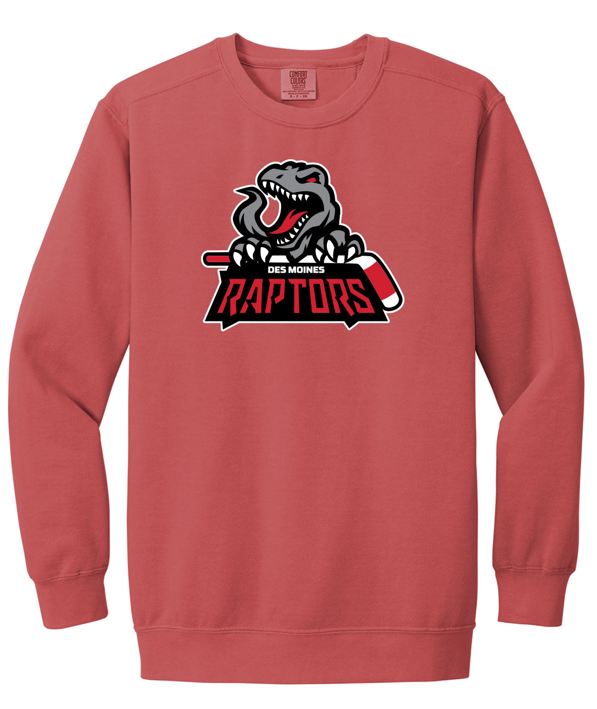 Des Moines Raptors Comfort Colors Crewneck Sweatshirt