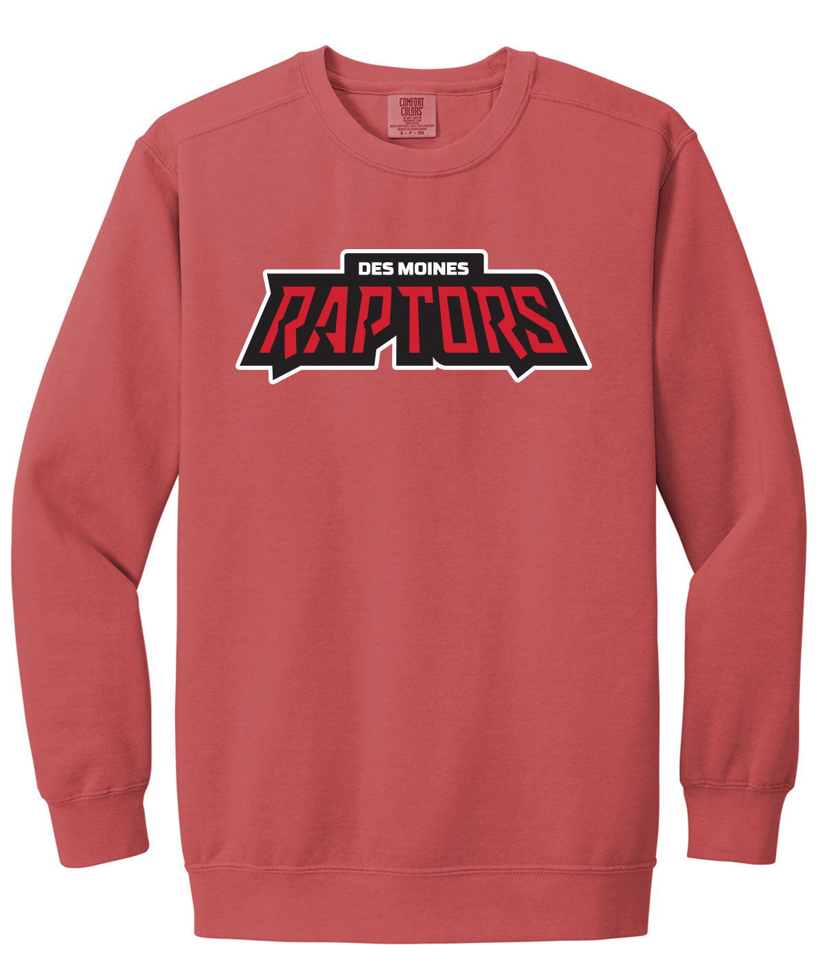 Des Moines Raptors Comfort Colors Crewneck Sweatshirt