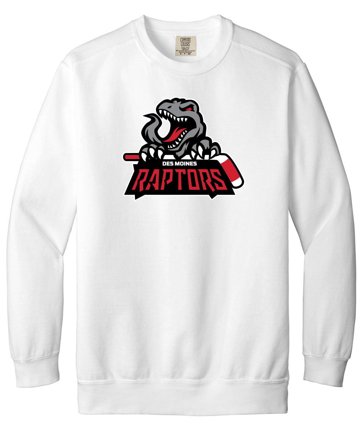 Des Moines Raptors Comfort Colors Crewneck Sweatshirt