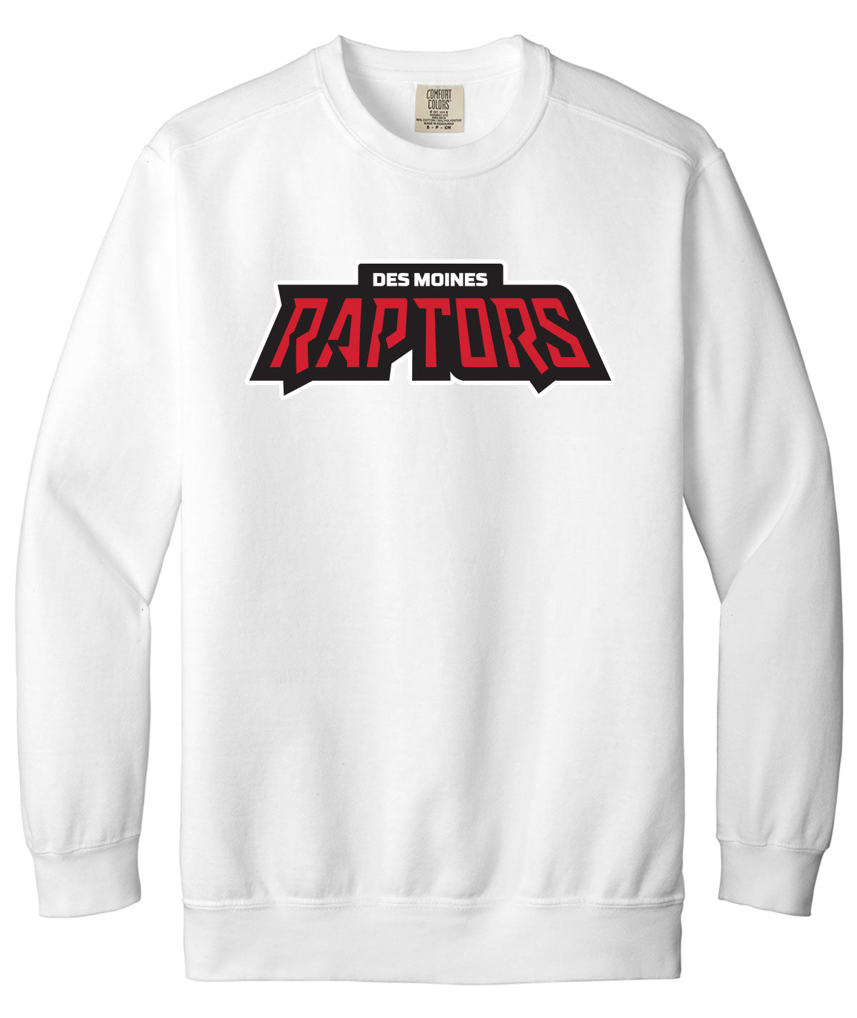 Des Moines Raptors Comfort Colors Crewneck Sweatshirt