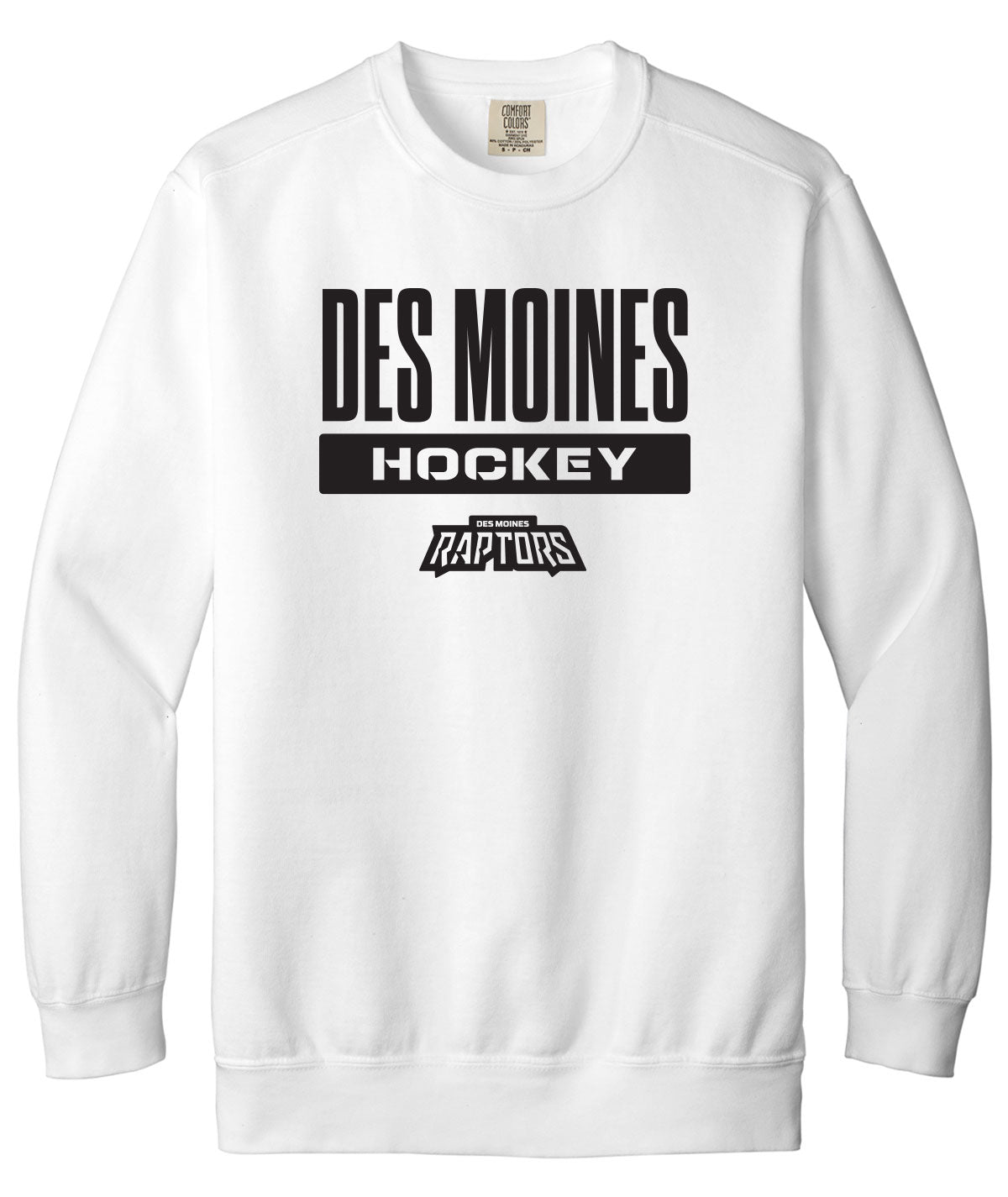 Des Moines Raptors Comfort Colors Crewneck Sweatshirt