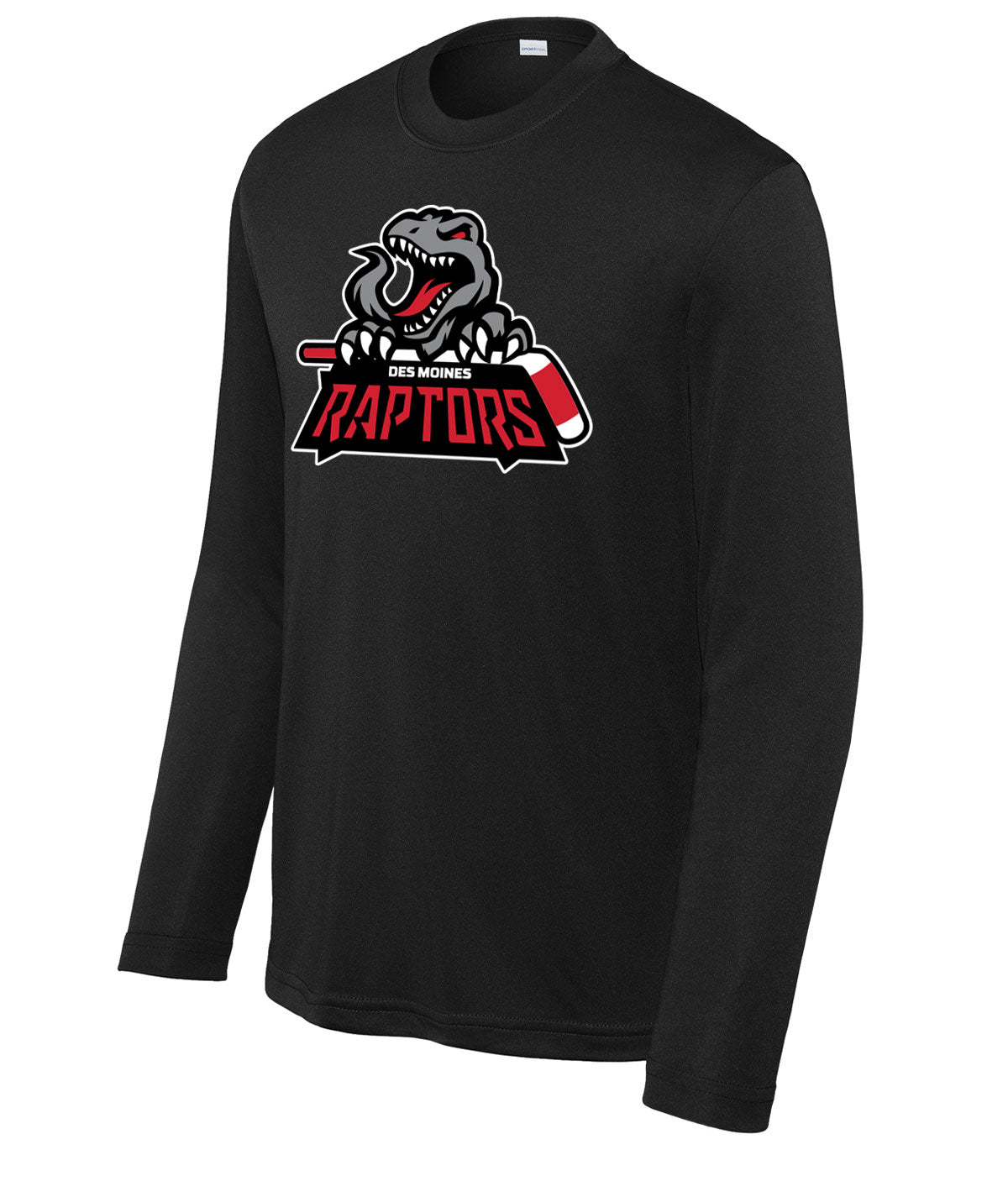 Des Moines Raptors Youth Long-Sleeve Performance Tee