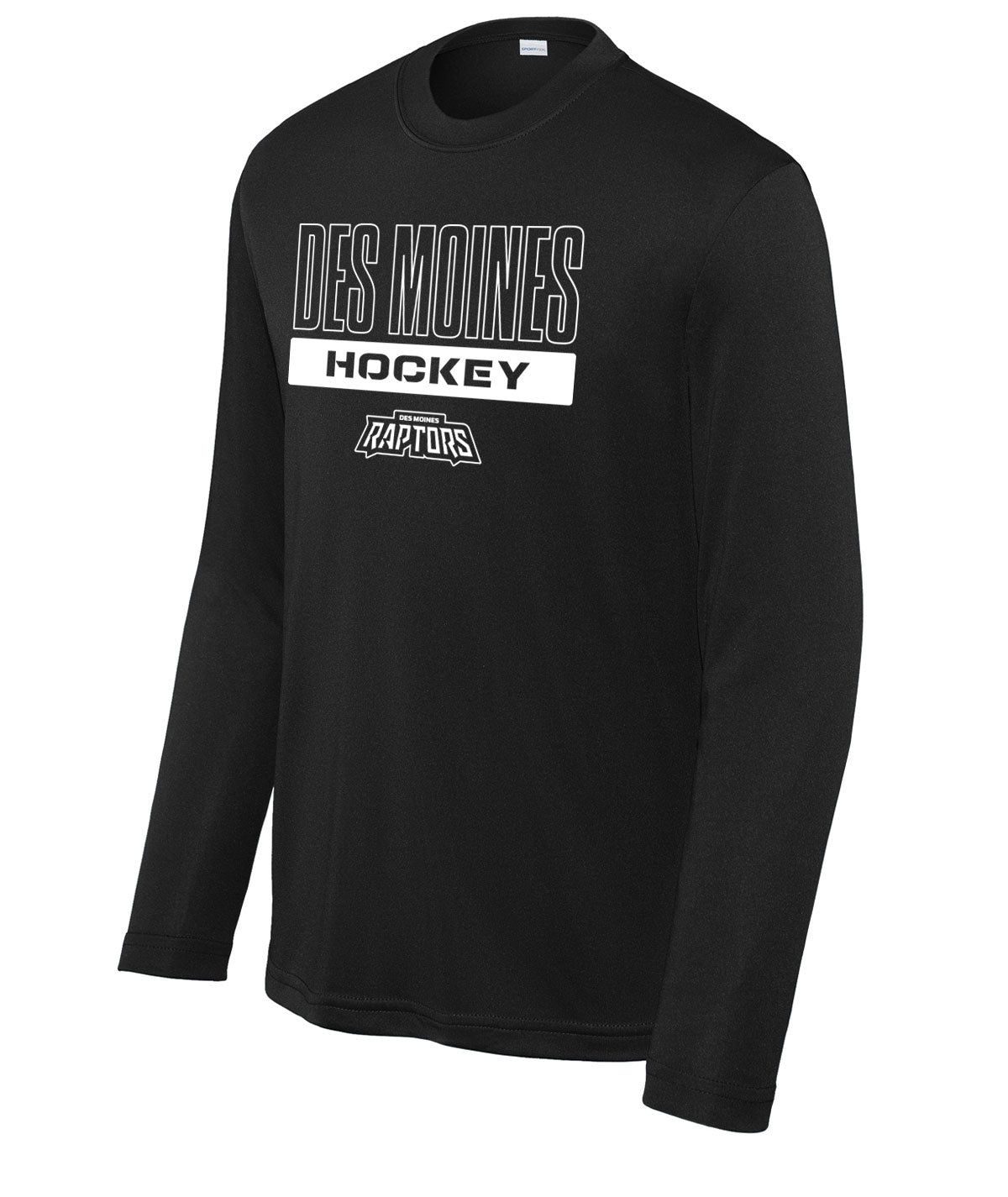Des Moines Raptors Youth Long-Sleeve Performance Tee