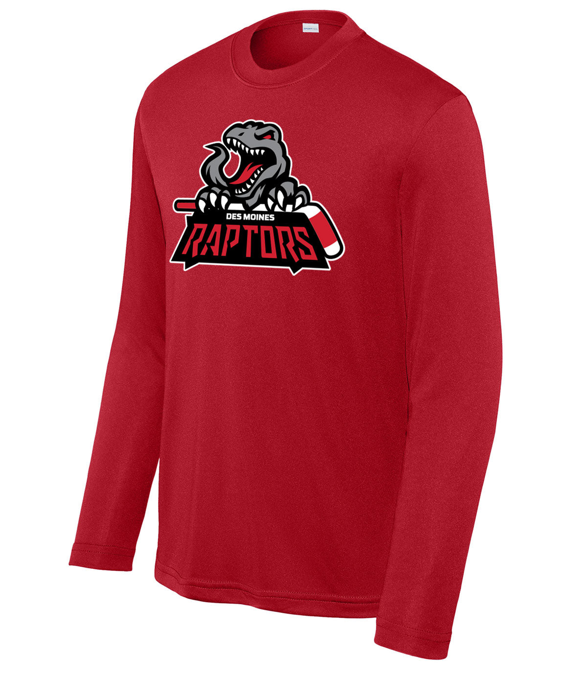 Des Moines Raptors Youth Long-Sleeve Performance Tee