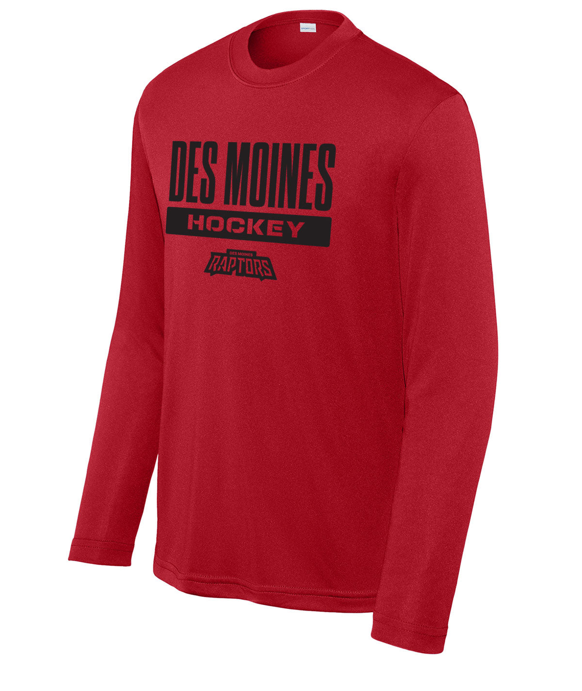 Des Moines Raptors Youth Long-Sleeve Performance Tee