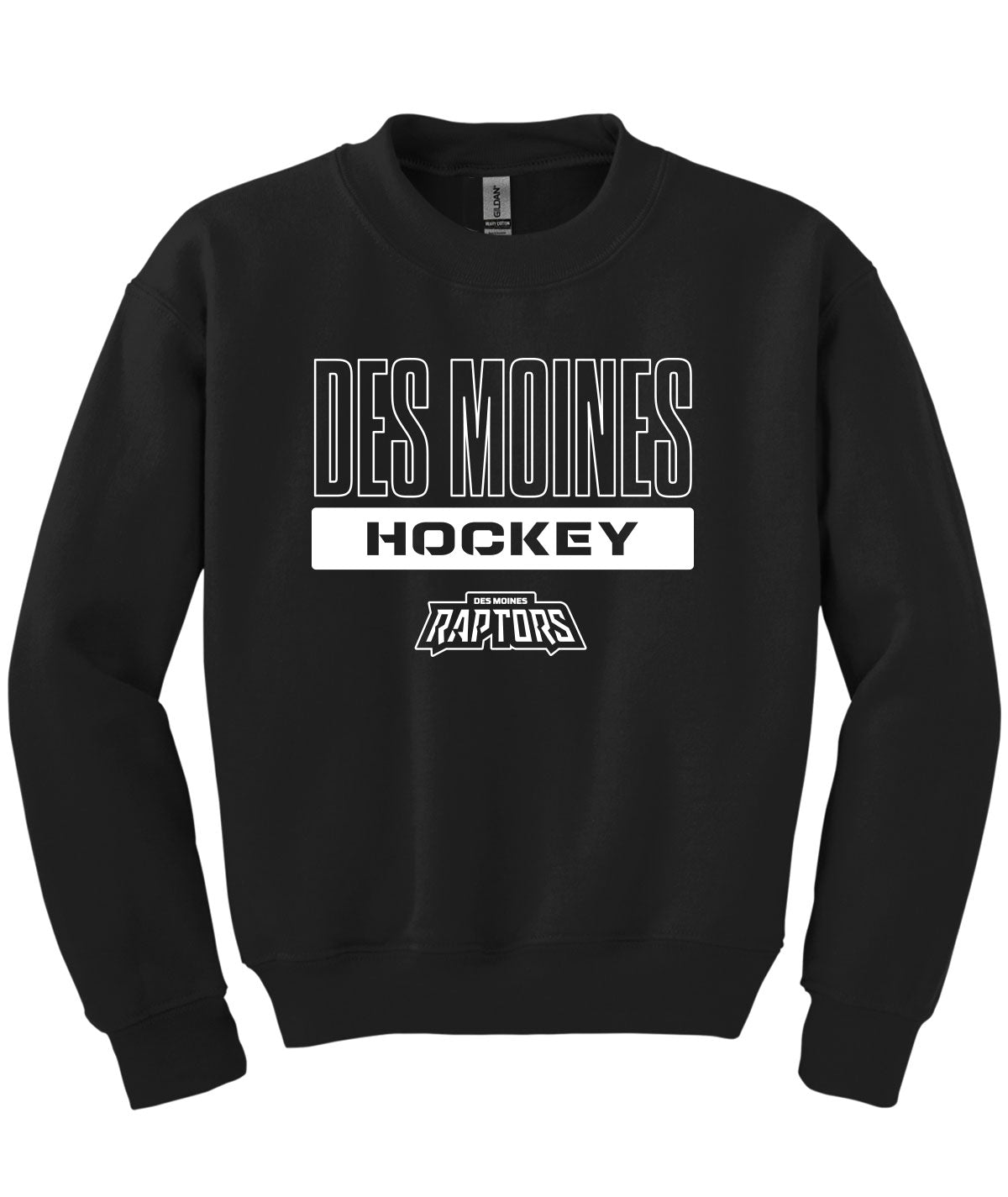 Des Moines Raptors Youth Crewneck Sweatshirt