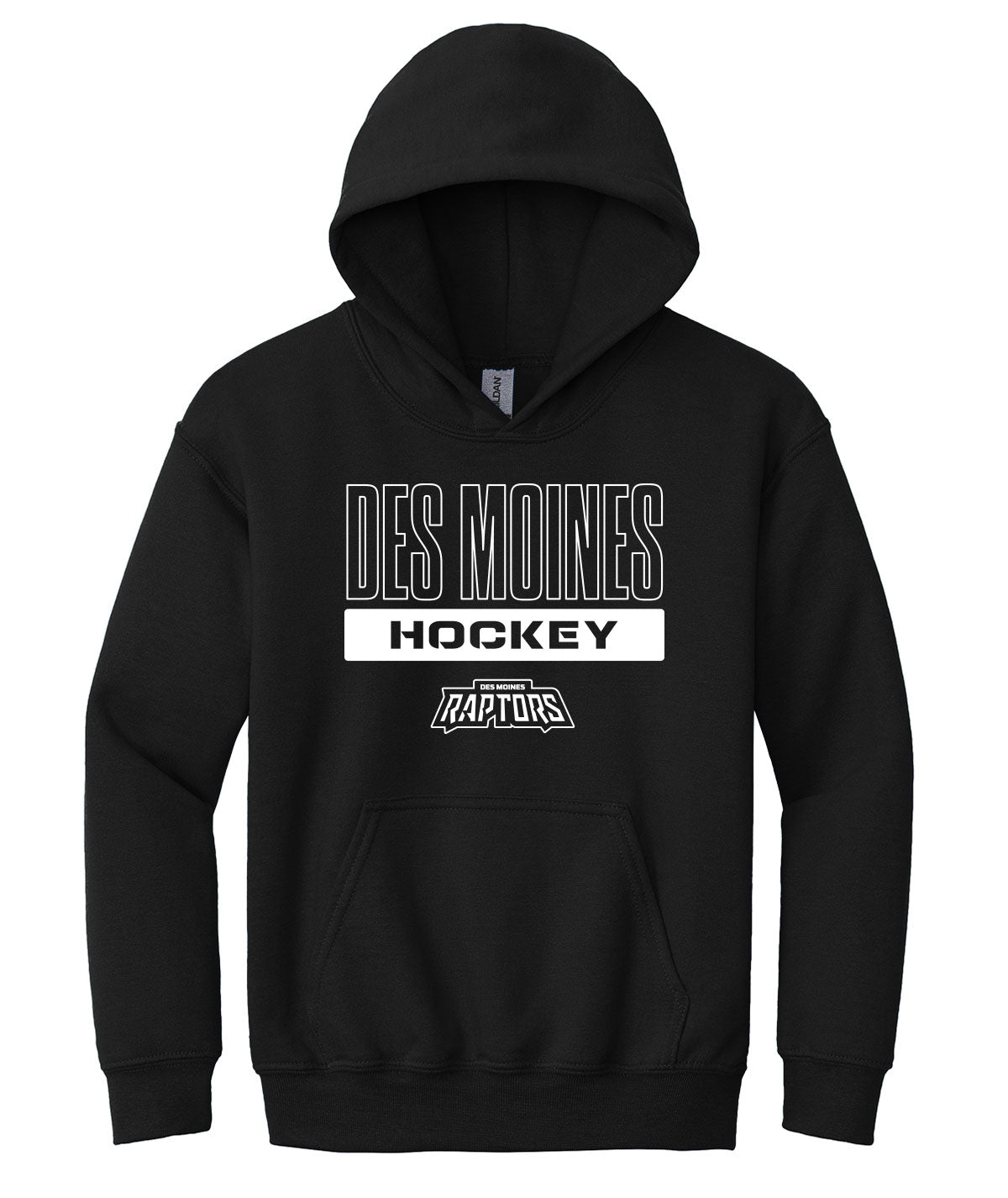 Des Moines Raptors Youth Hooded Sweatshirt