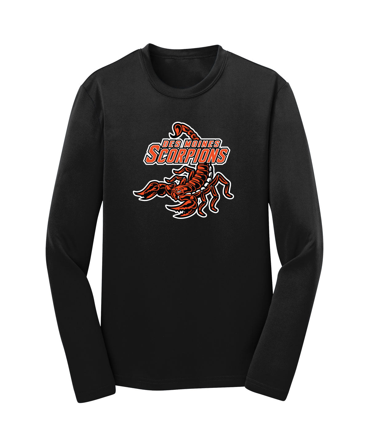 Des Moines Scorpions Youth Long-Sleeve Performance Tee