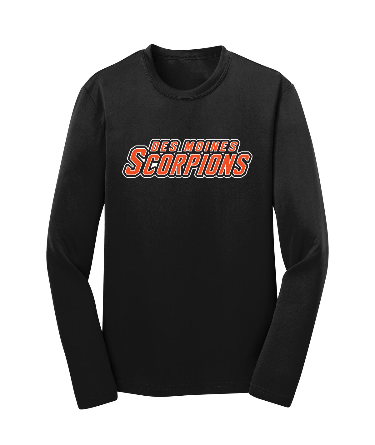 Des Moines Scorpions Youth Long-Sleeve Performance Tee