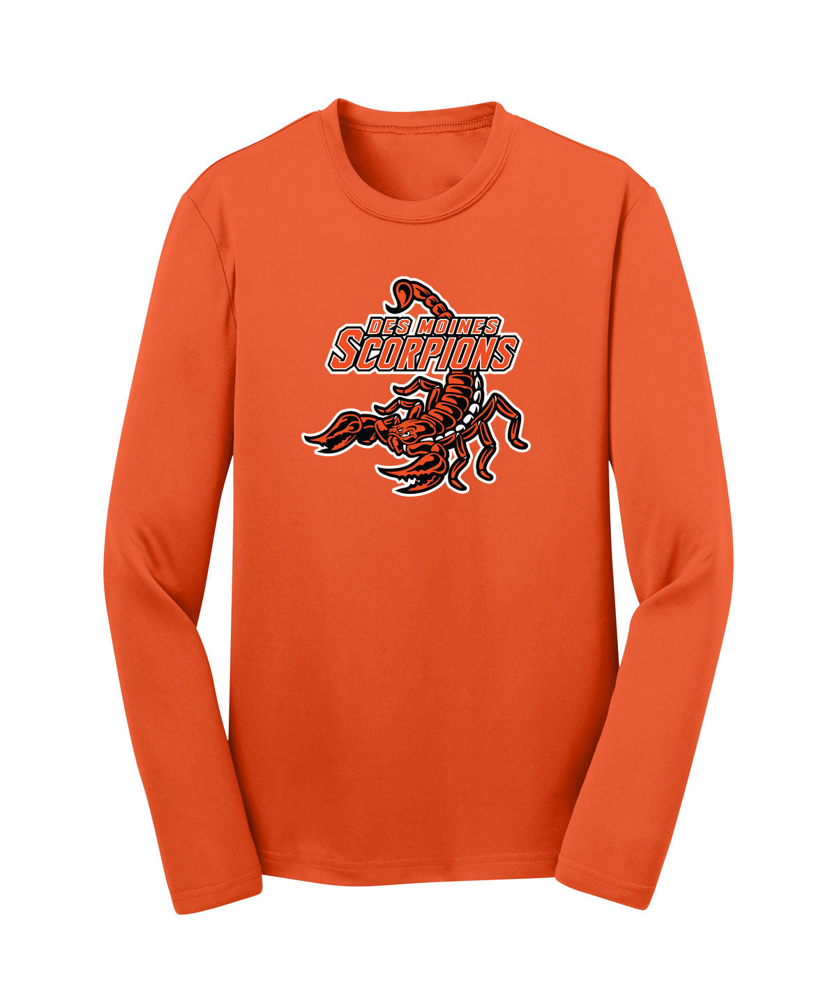 Des Moines Scorpions Youth Long-Sleeve Performance Tee