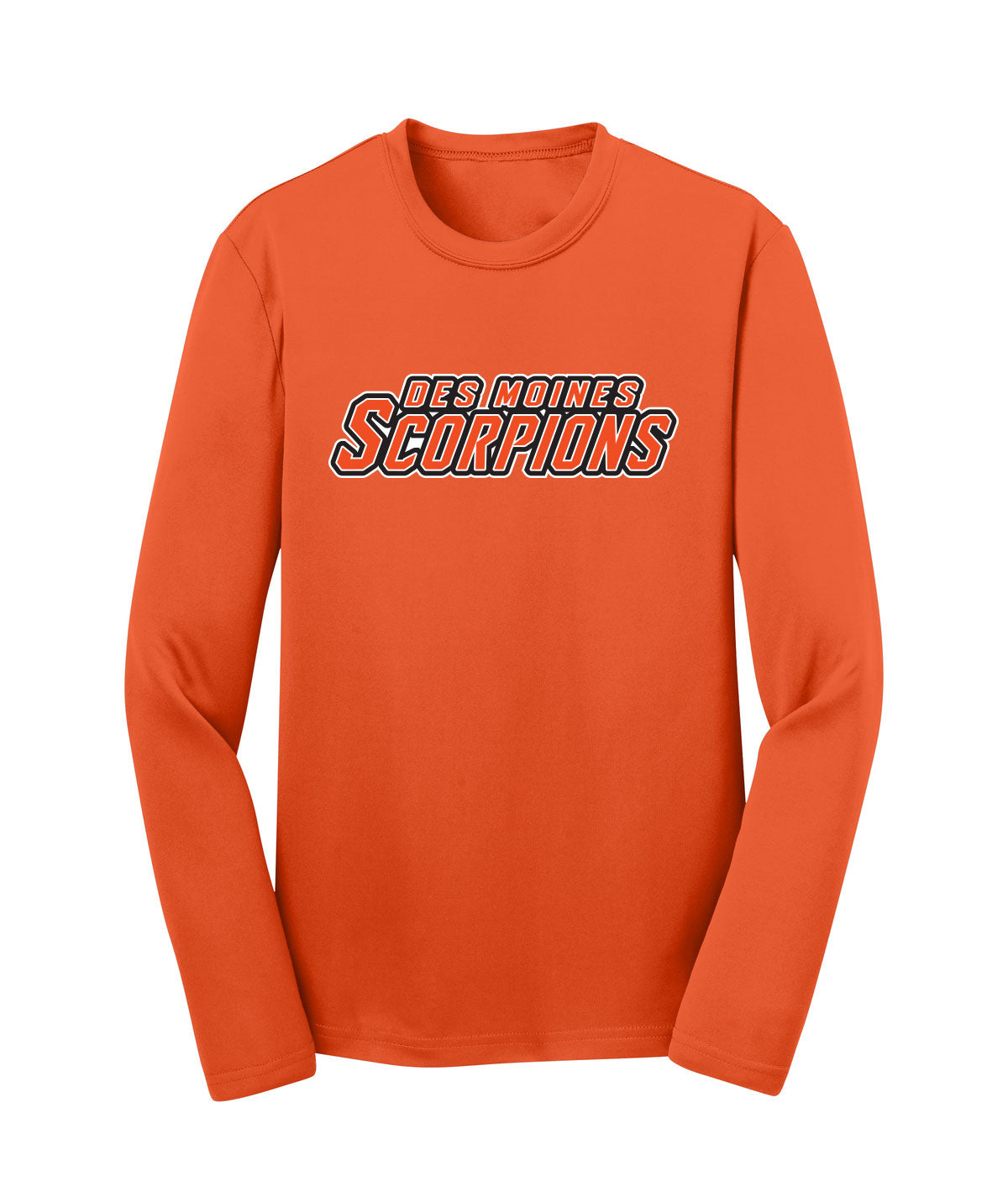 Des Moines Scorpions Youth Long-Sleeve Performance Tee