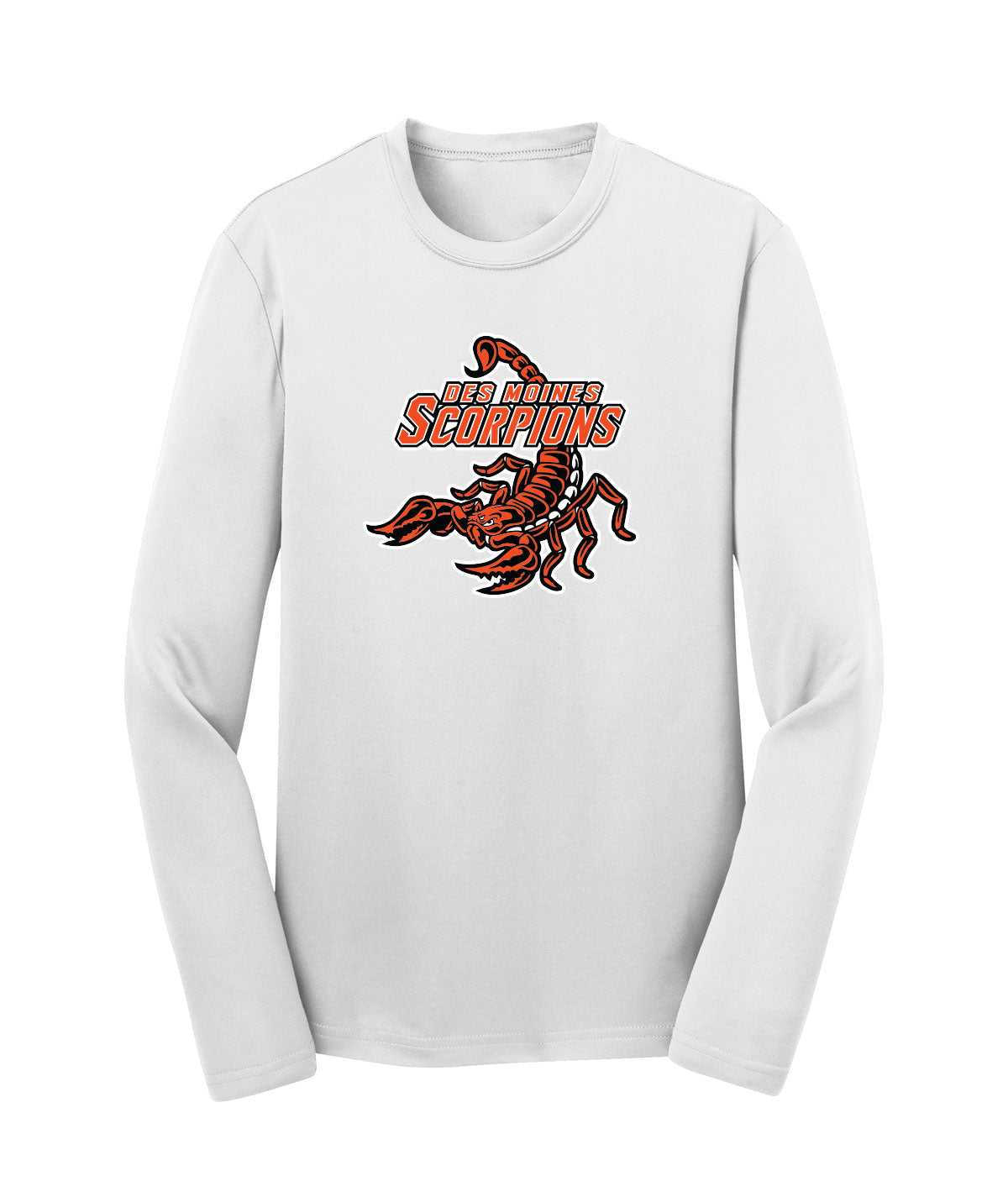 Des Moines Scorpions Youth Long-Sleeve Performance Tee