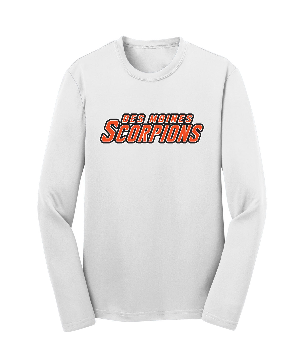Des Moines Scorpions Youth Long-Sleeve Performance Tee