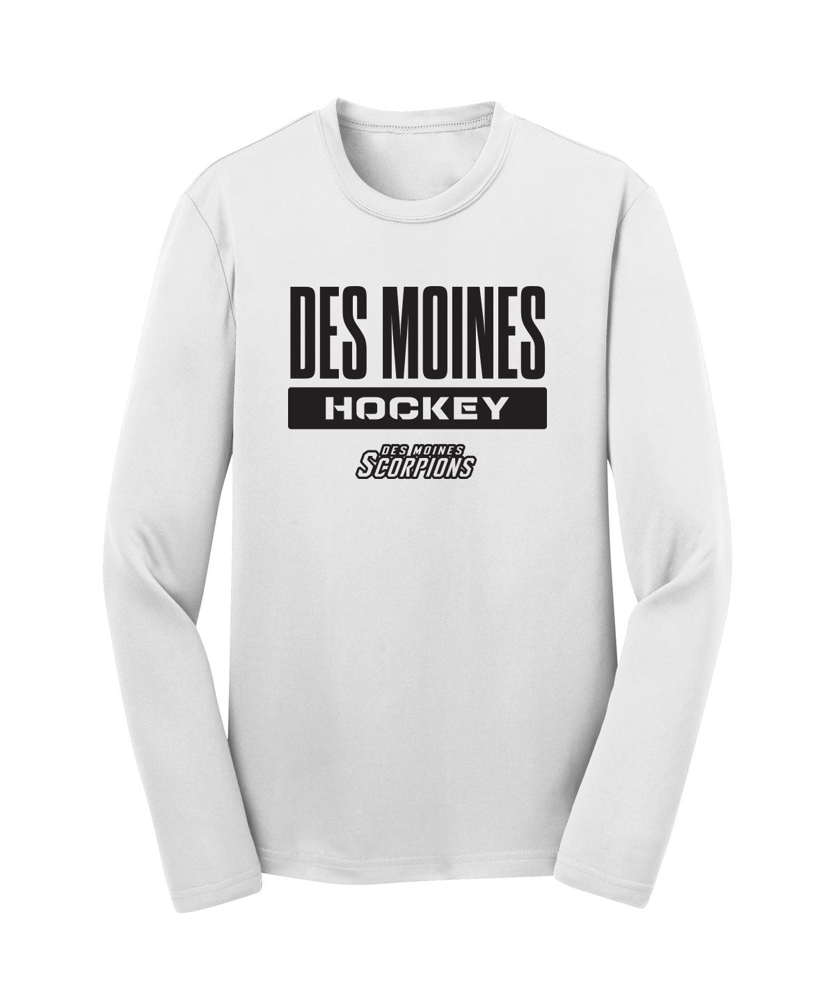 Des Moines Scorpions Youth Long-Sleeve Performance Tee