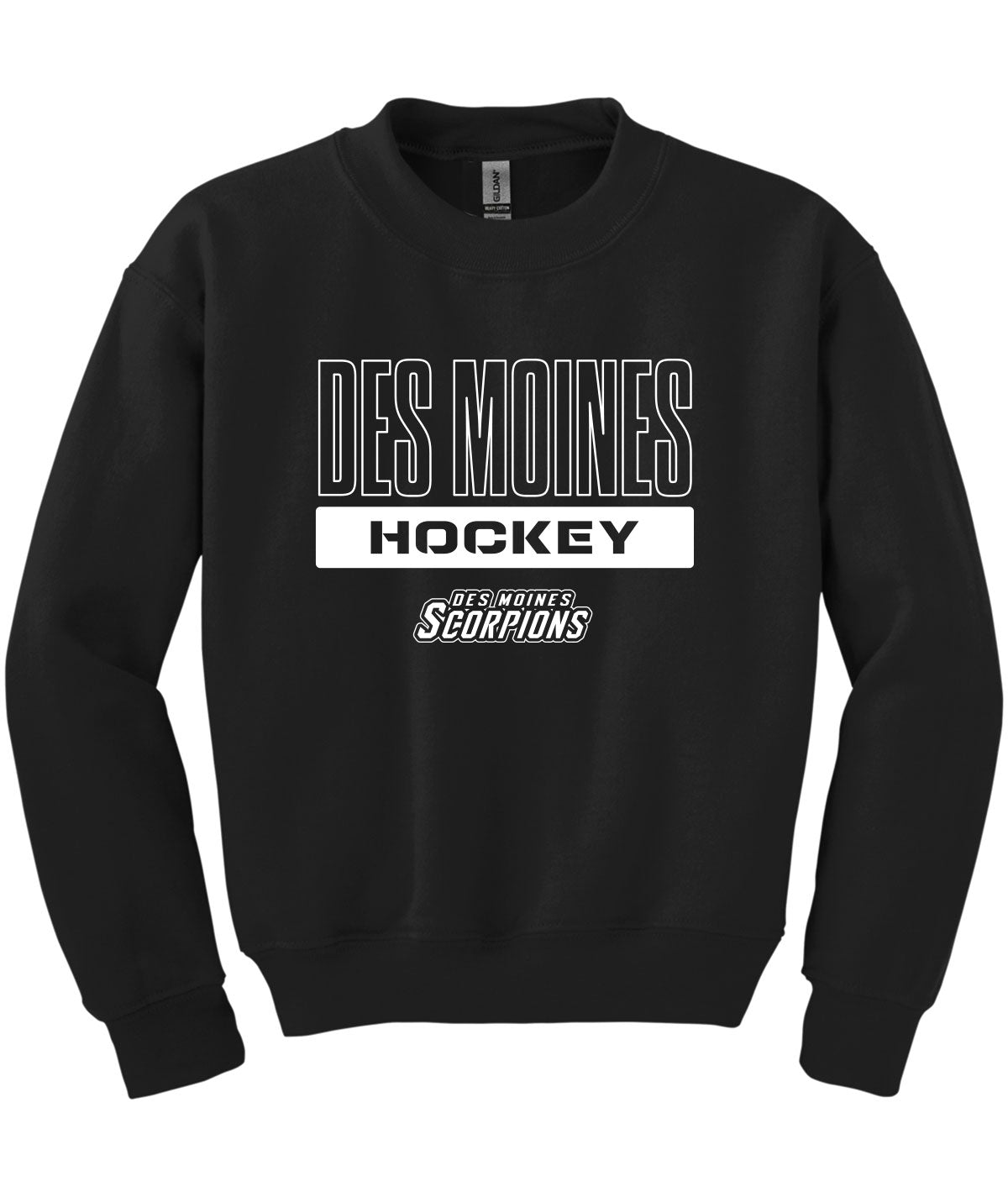 Des Moines Scorpions Youth Crewneck Sweatshirt