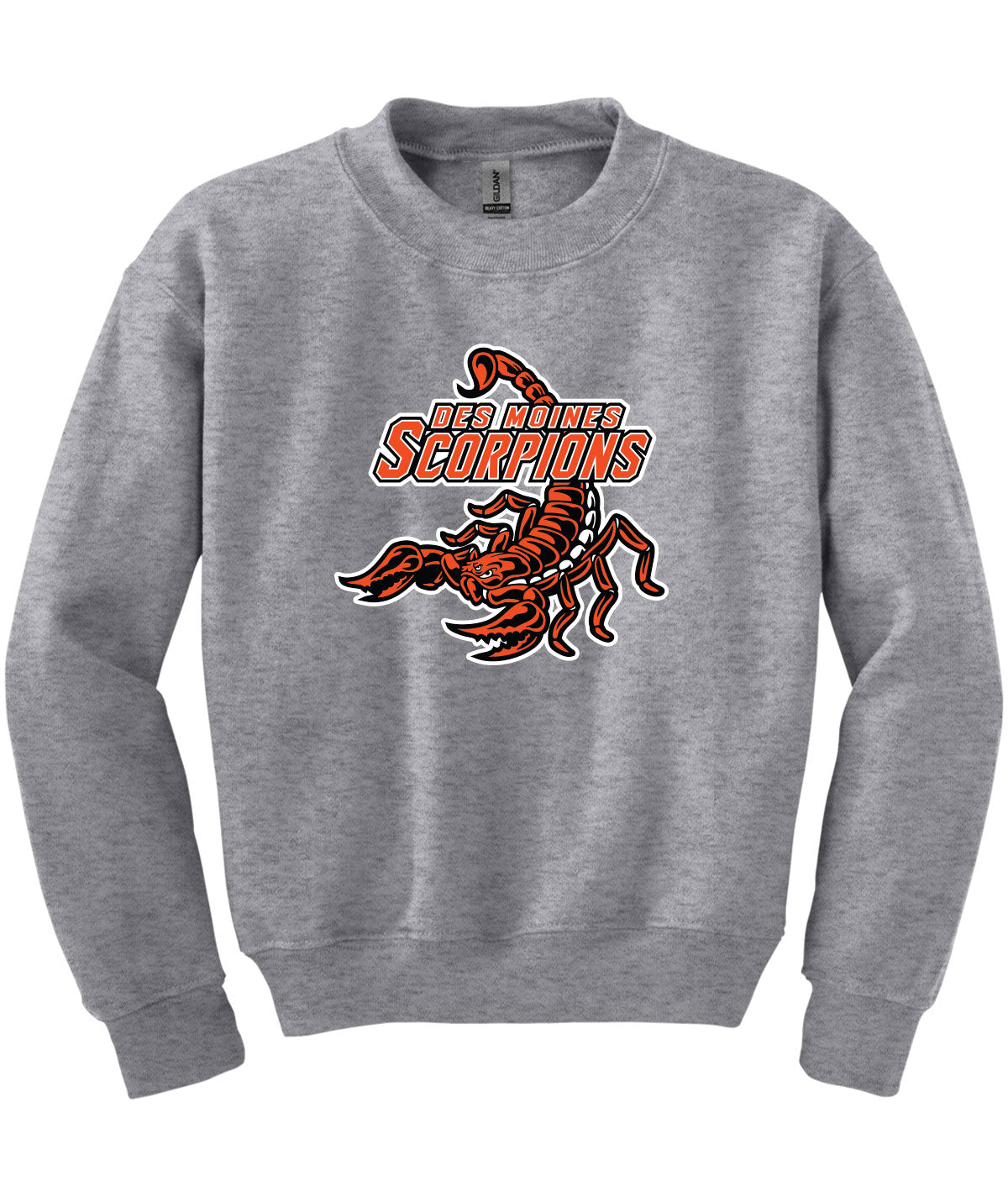 Des Moines Scorpions Youth Crewneck Sweatshirt
