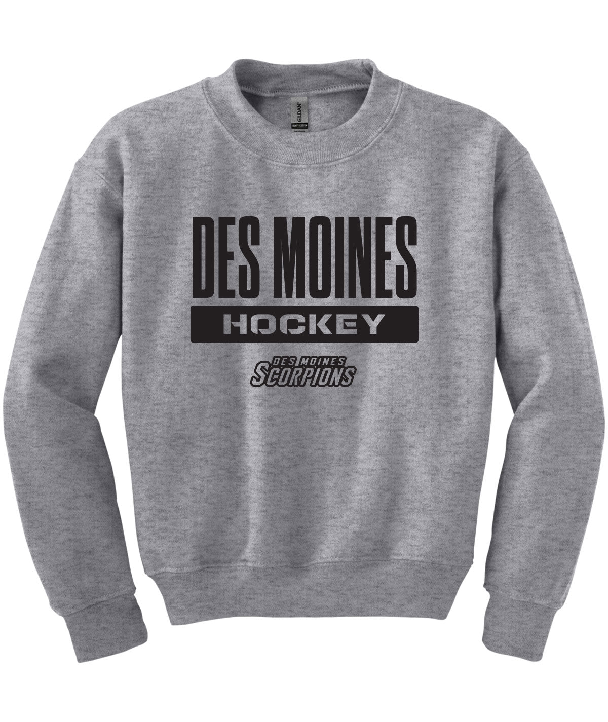 Des Moines Scorpions Youth Crewneck Sweatshirt