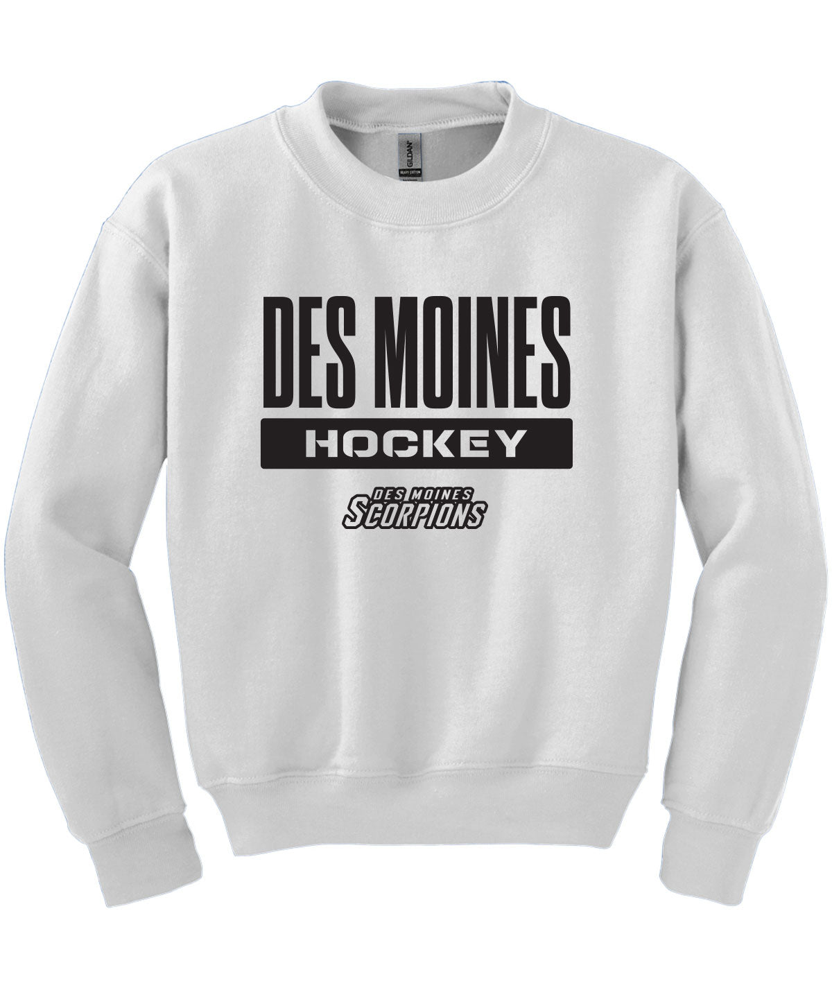 Des Moines Scorpions Youth Crewneck Sweatshirt