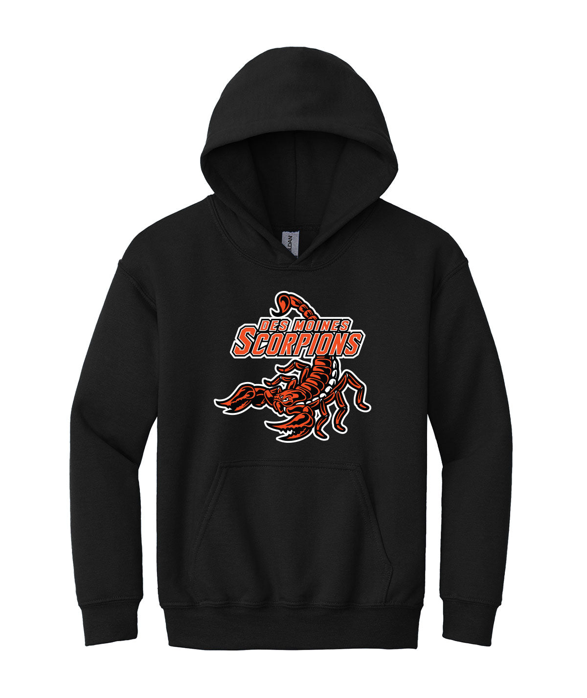 Des Moines Scorpions Youth Hooded Sweatshirt