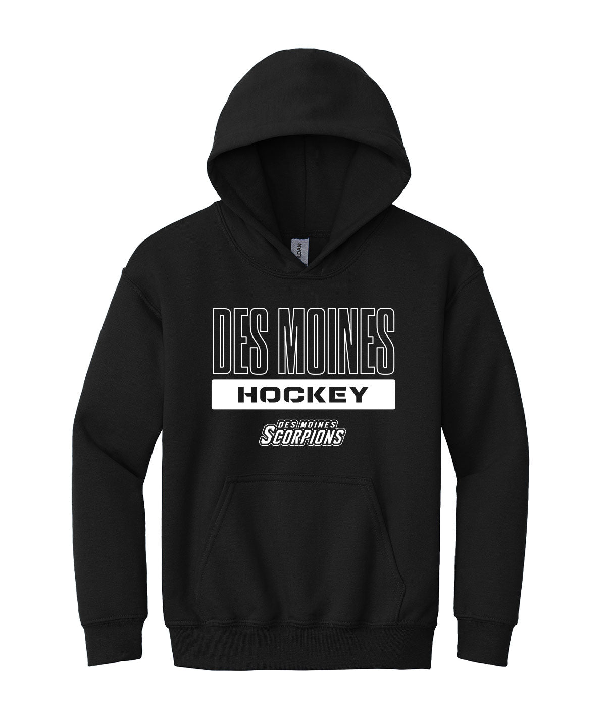 Des Moines Scorpions Youth Hooded Sweatshirt