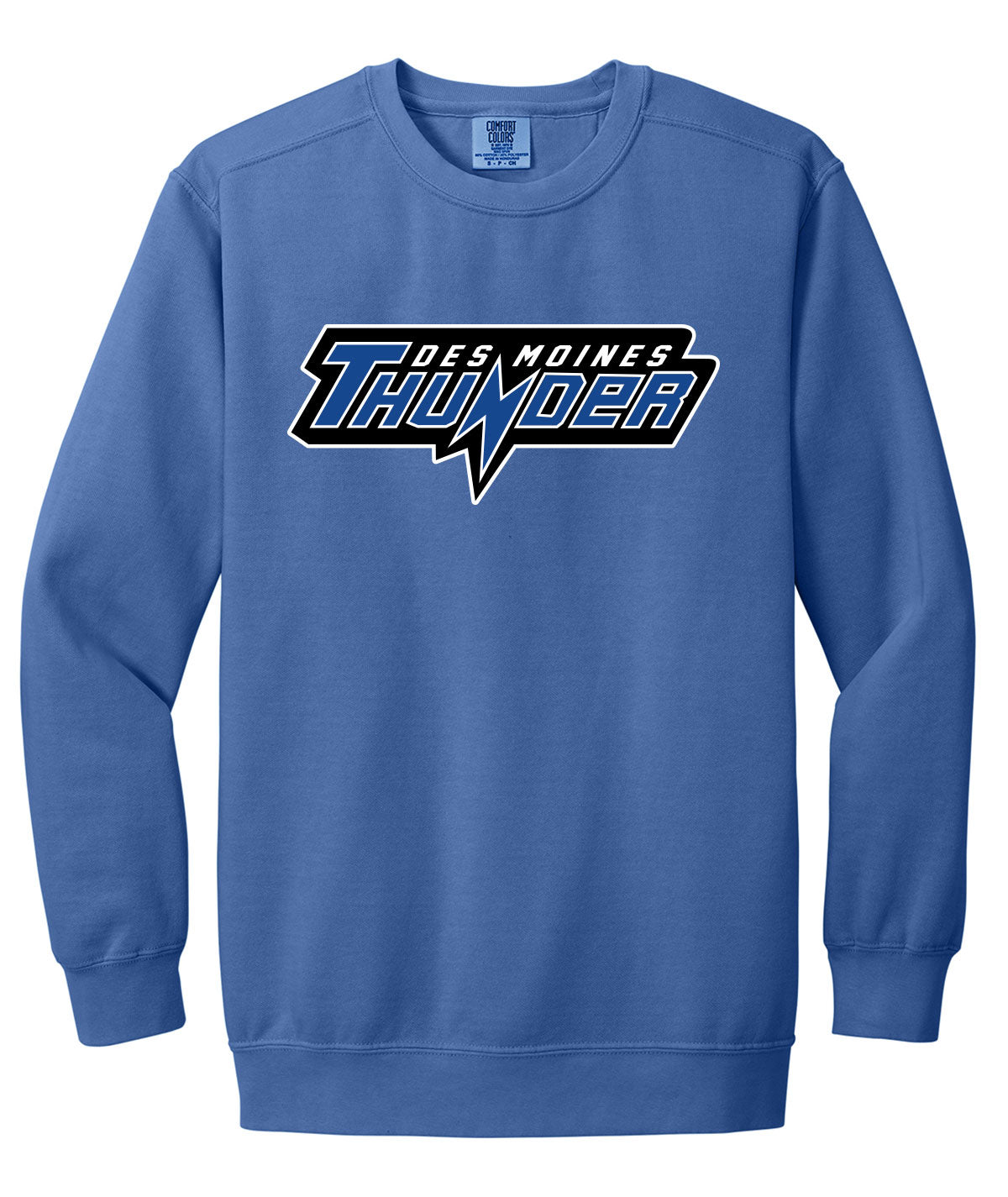 Des Moines Thunder Comfort Colors Crewneck Sweatshirt