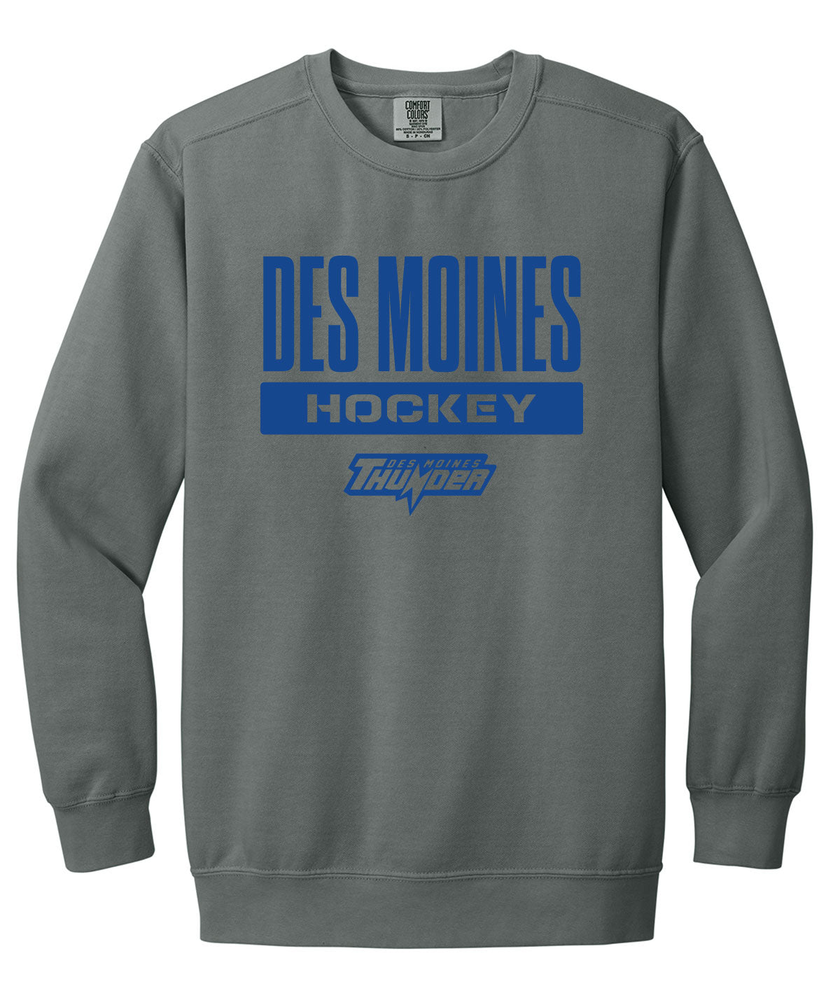 Des Moines Thunder Comfort Colors Crewneck Sweatshirt