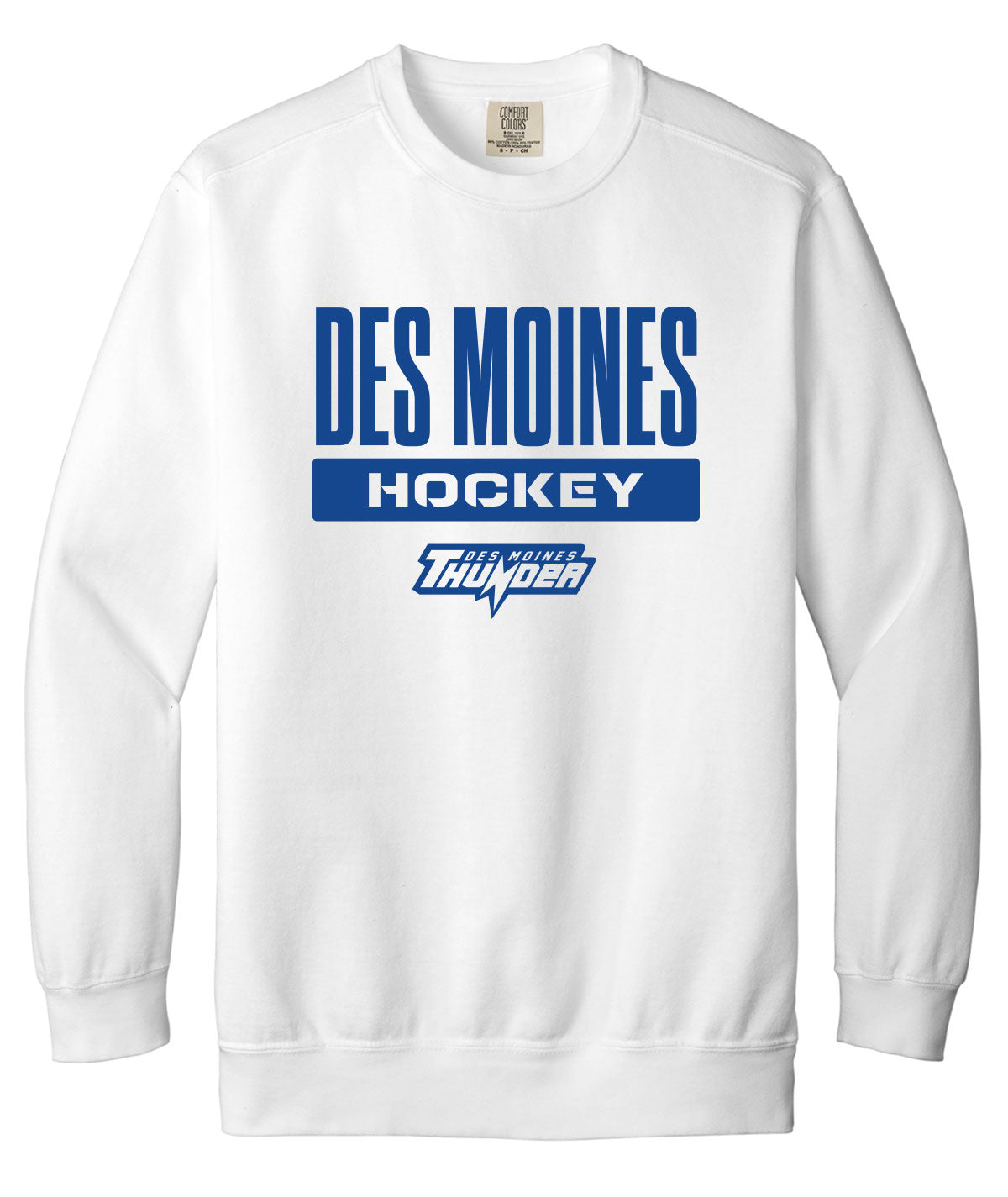 Des Moines Thunder Comfort Colors Crewneck Sweatshirt