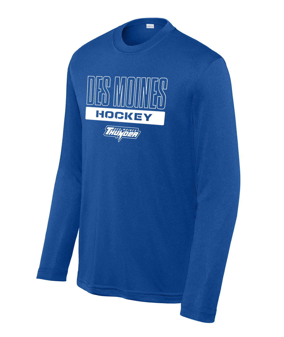 Des Moines Thunder Youth Long-Sleeve Performance Tee