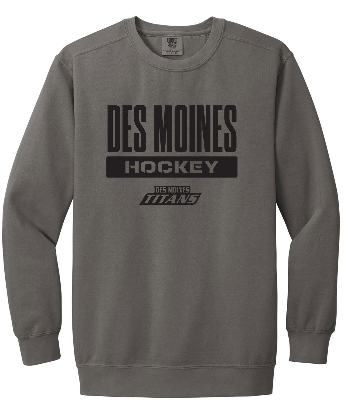 Des Moines Titans Comfort Colors Crewneck Sweatshirt