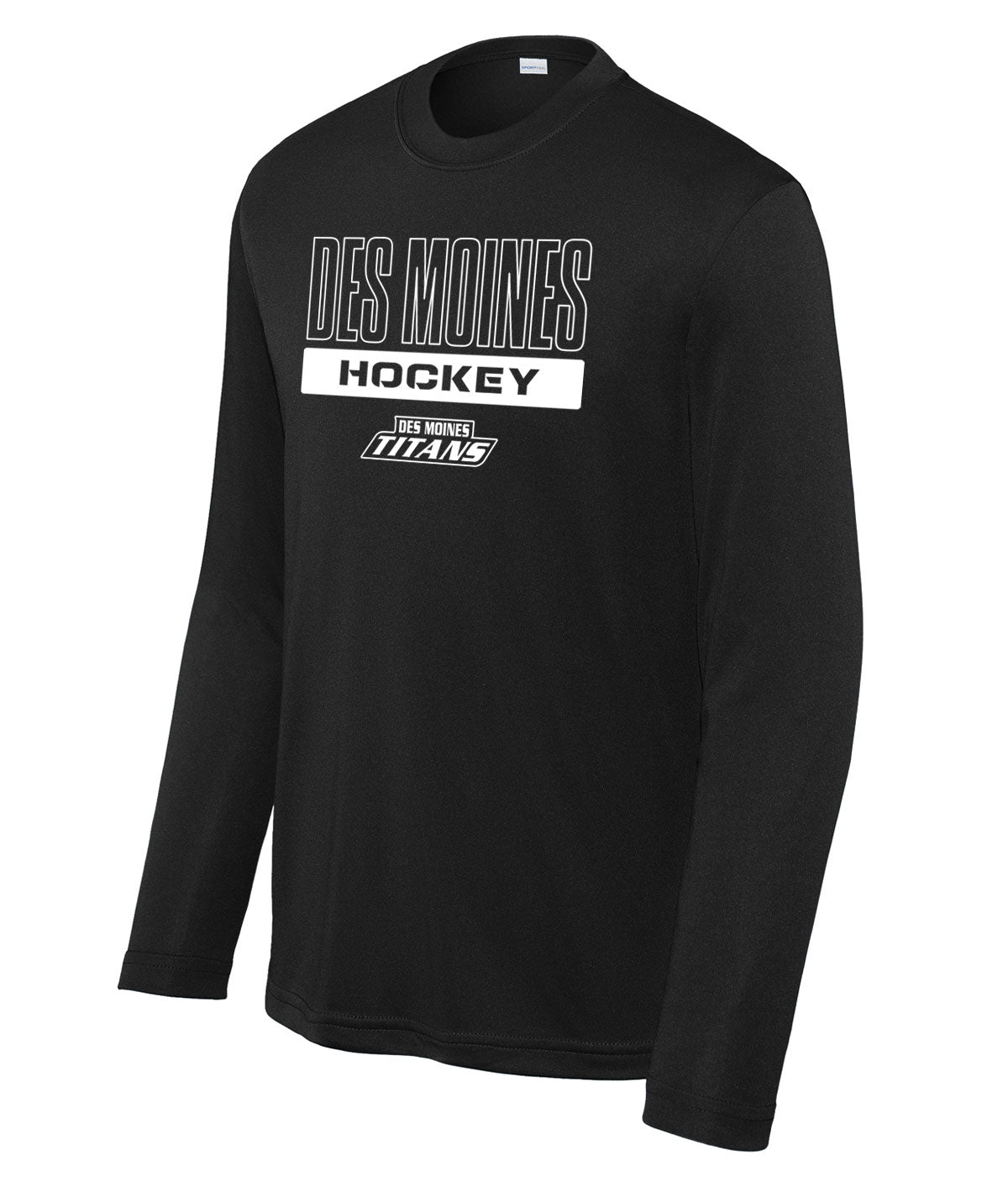 Des Moines Titans Youth Long-Sleeve Performance Tee