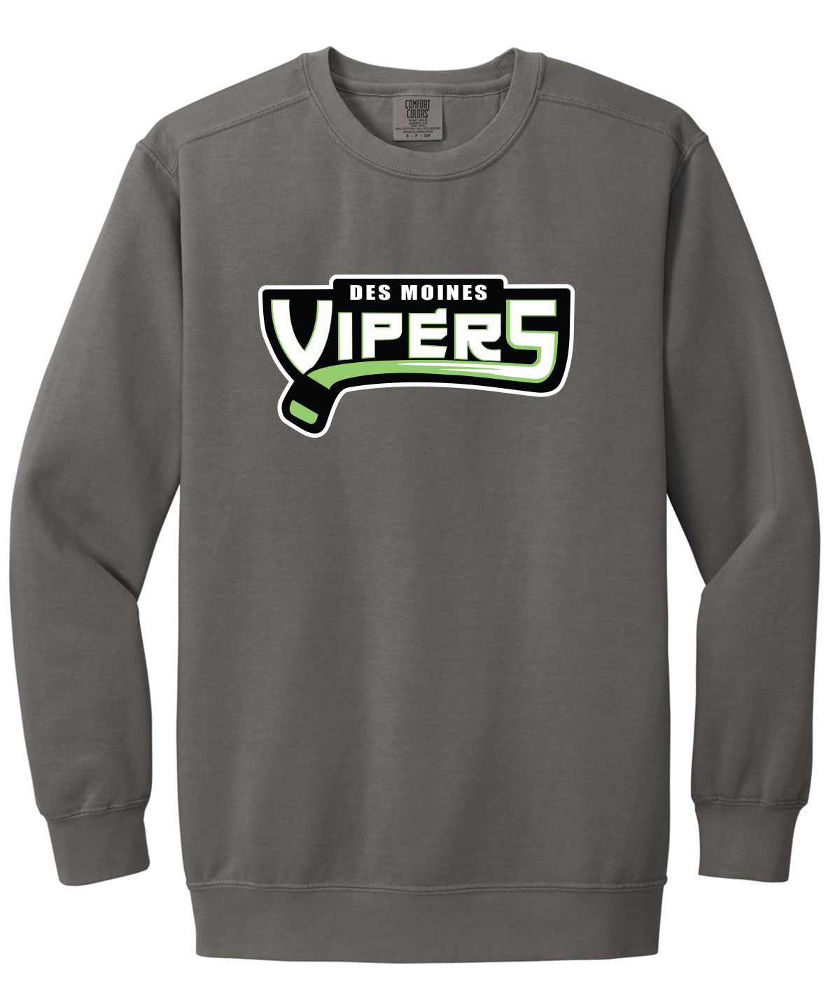 Des Moines Vipers Comfort Colors Crewneck Sweatshirt