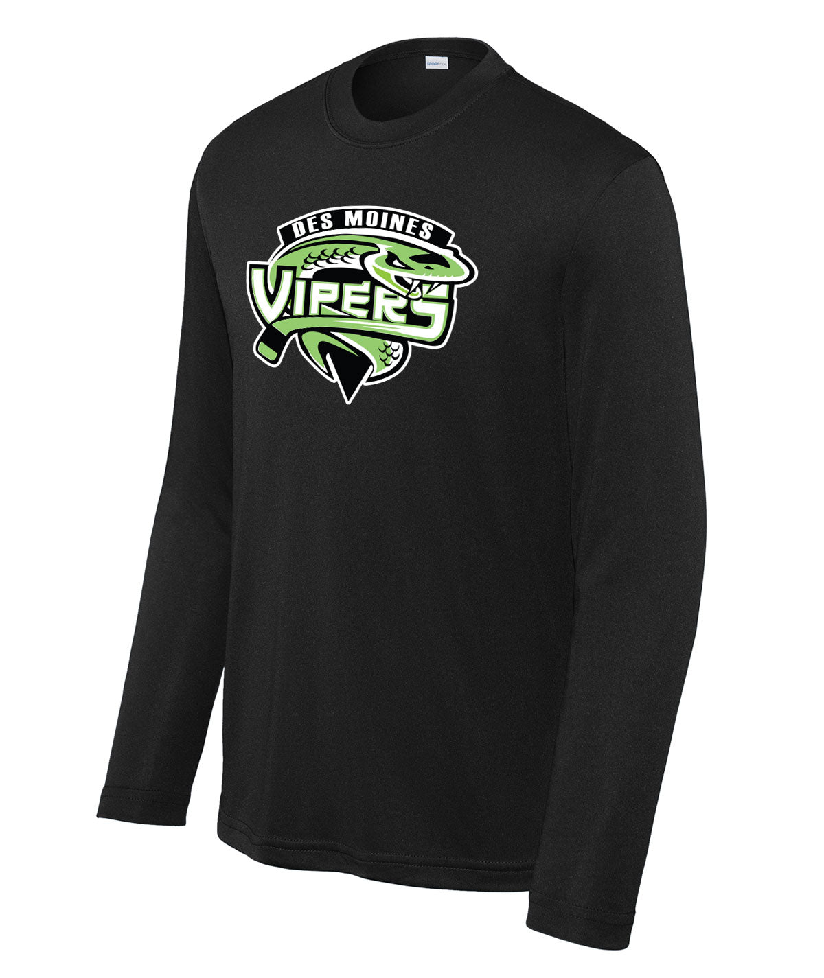 Des Moines Vipers Youth Long-Sleeve Performance Tee