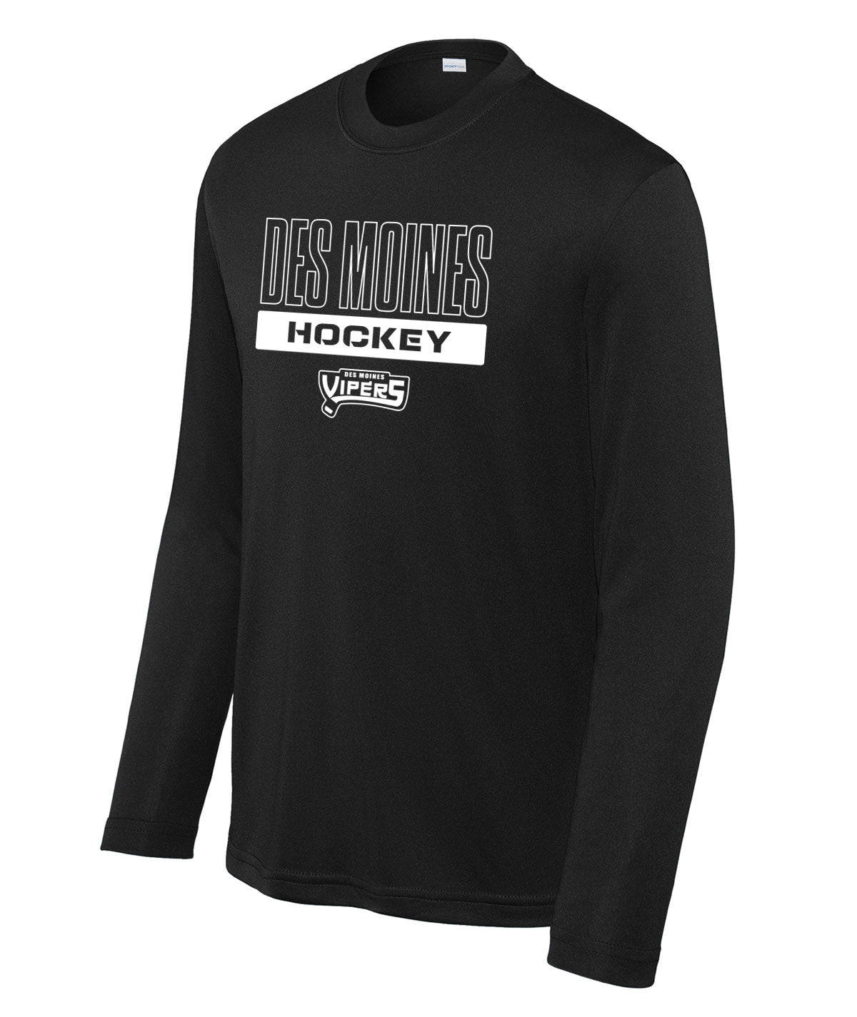 Des Moines Vipers Youth Long-Sleeve Performance Tee