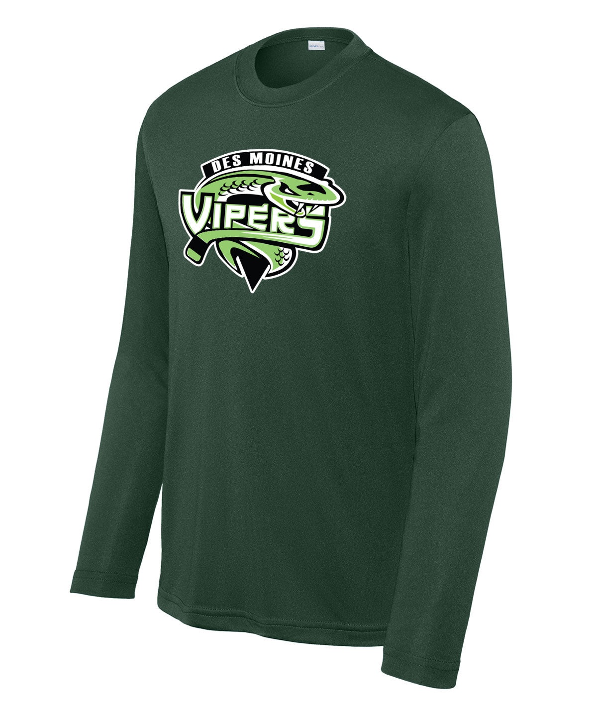 Des Moines Vipers Youth Long-Sleeve Performance Tee