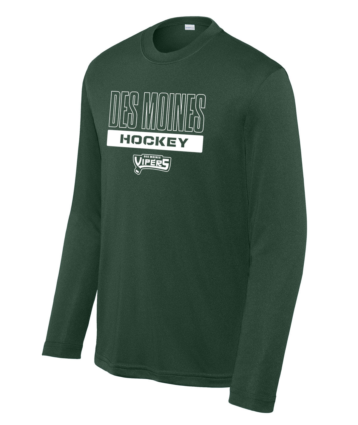 Des Moines Vipers Youth Long-Sleeve Performance Tee
