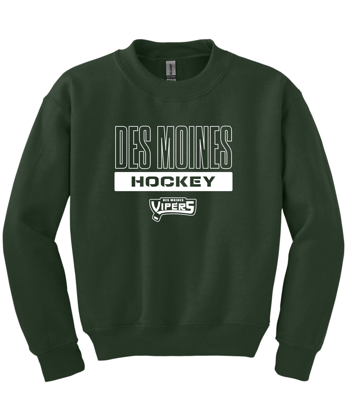 Des Moines Vipers Youth Crewneck Sweatshirt