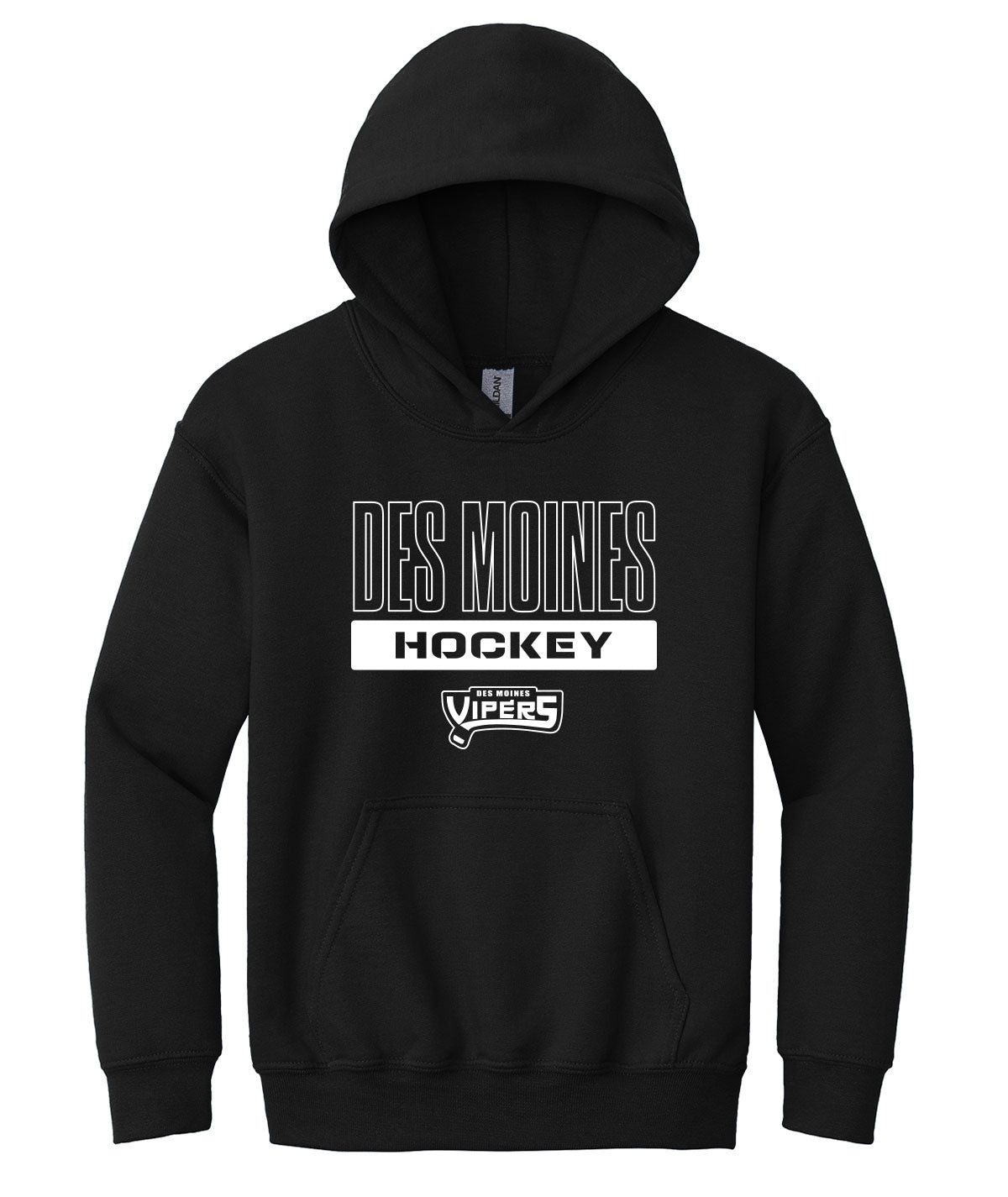 Des Moines Vipers Youth Hooded Sweatshirt