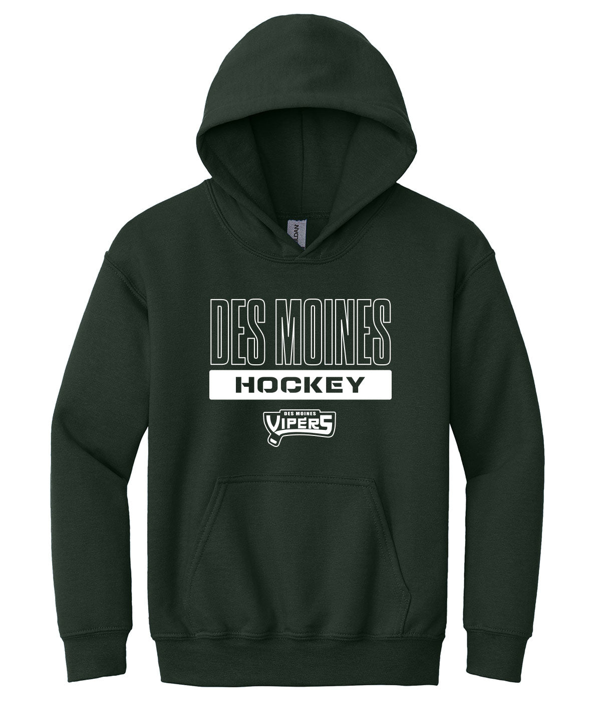 Des Moines Vipers Youth Hooded Sweatshirt