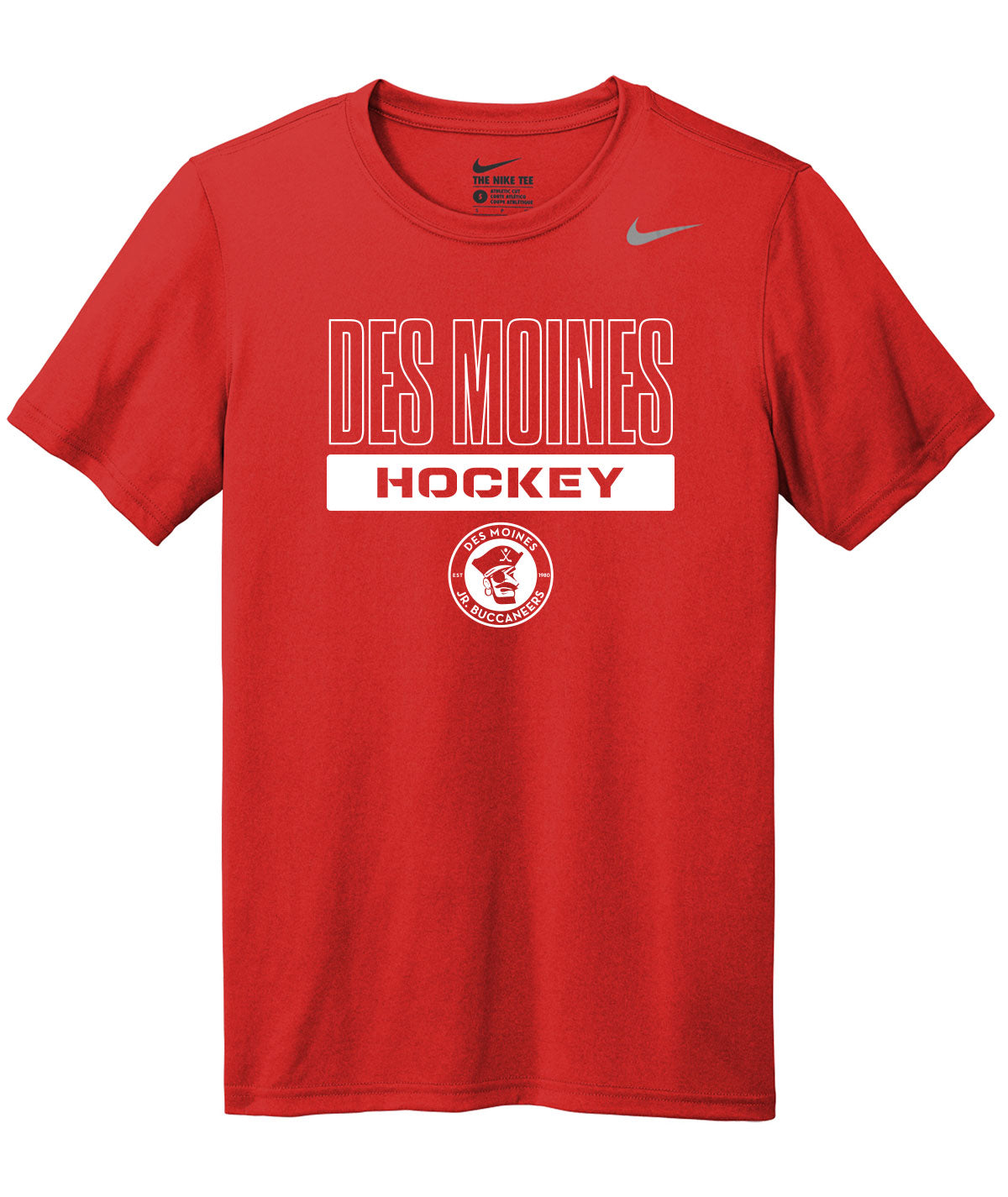 Des Moines Jr. Bucs Nike Legend Tee