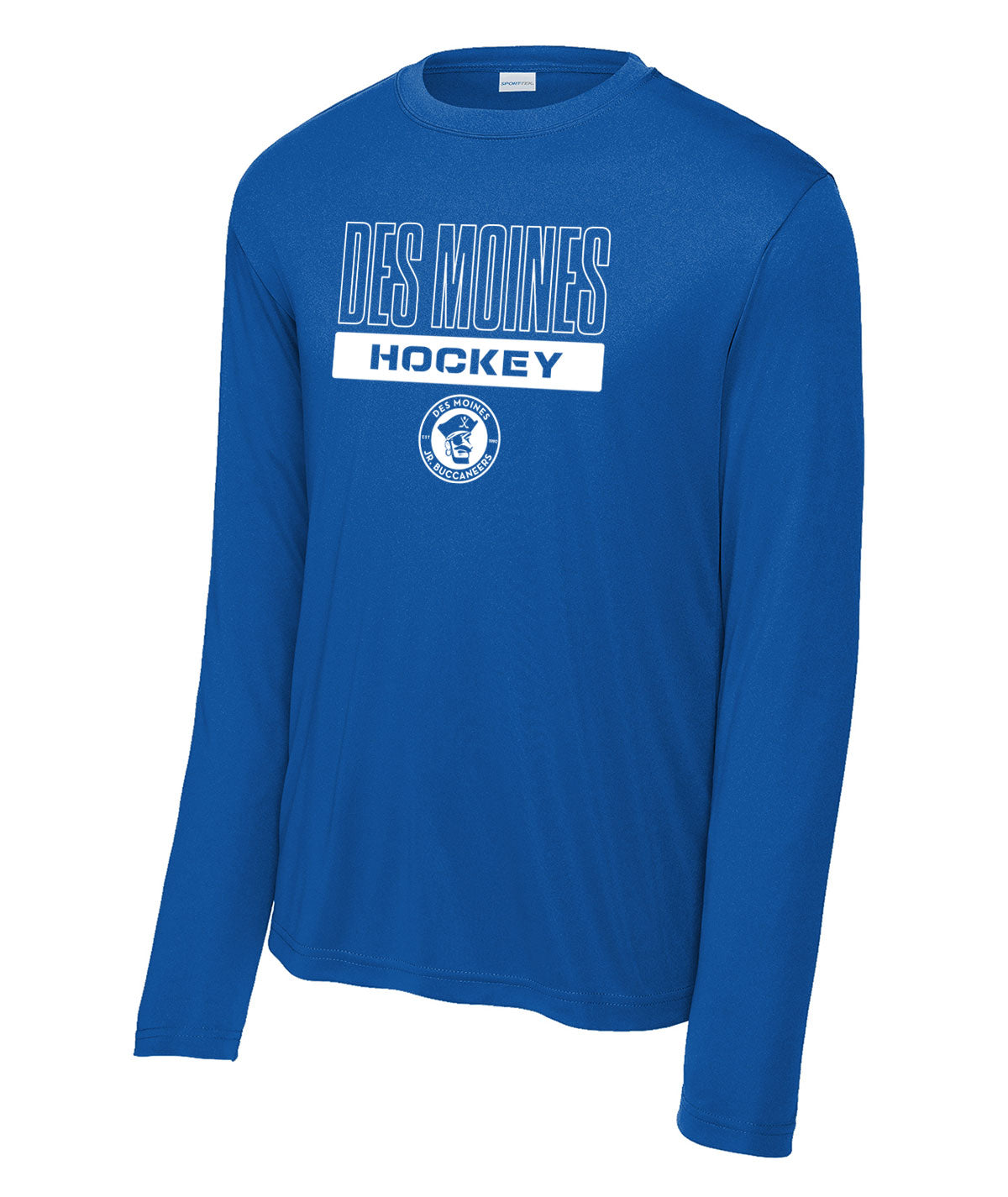 Des Moines Jr. Bucs Long-Sleeve Performance Tee
