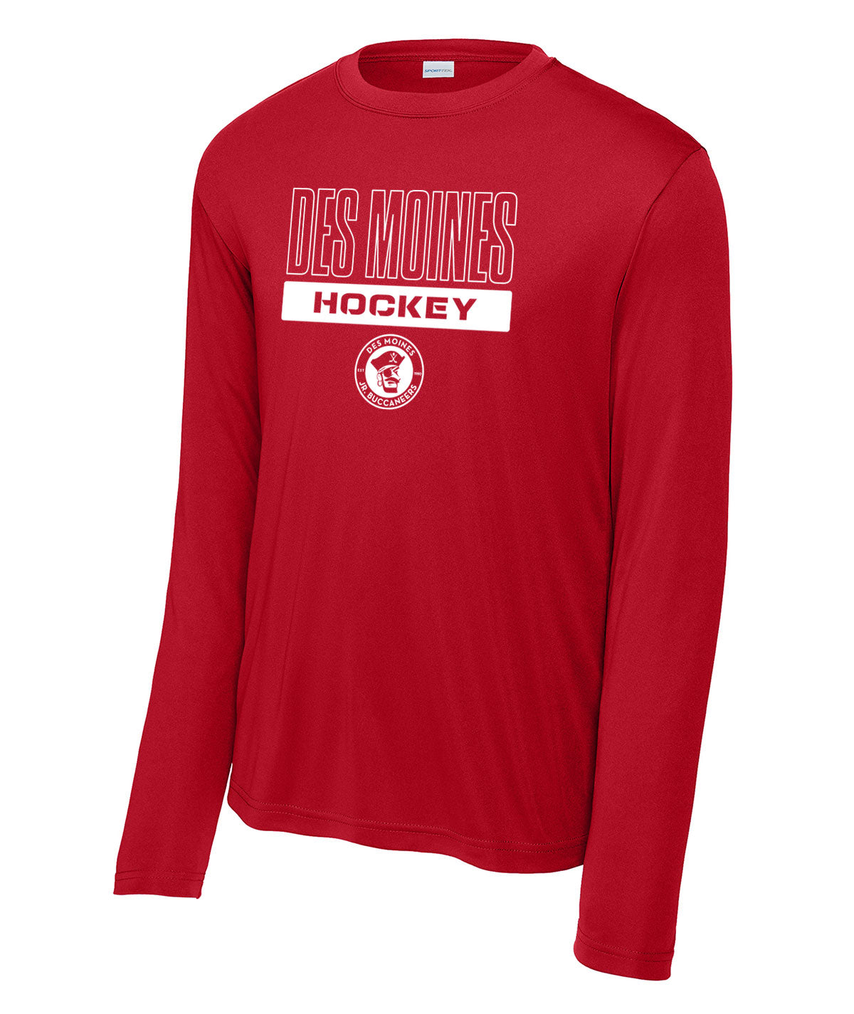 Des Moines Jr. Bucs Long-Sleeve Performance Tee