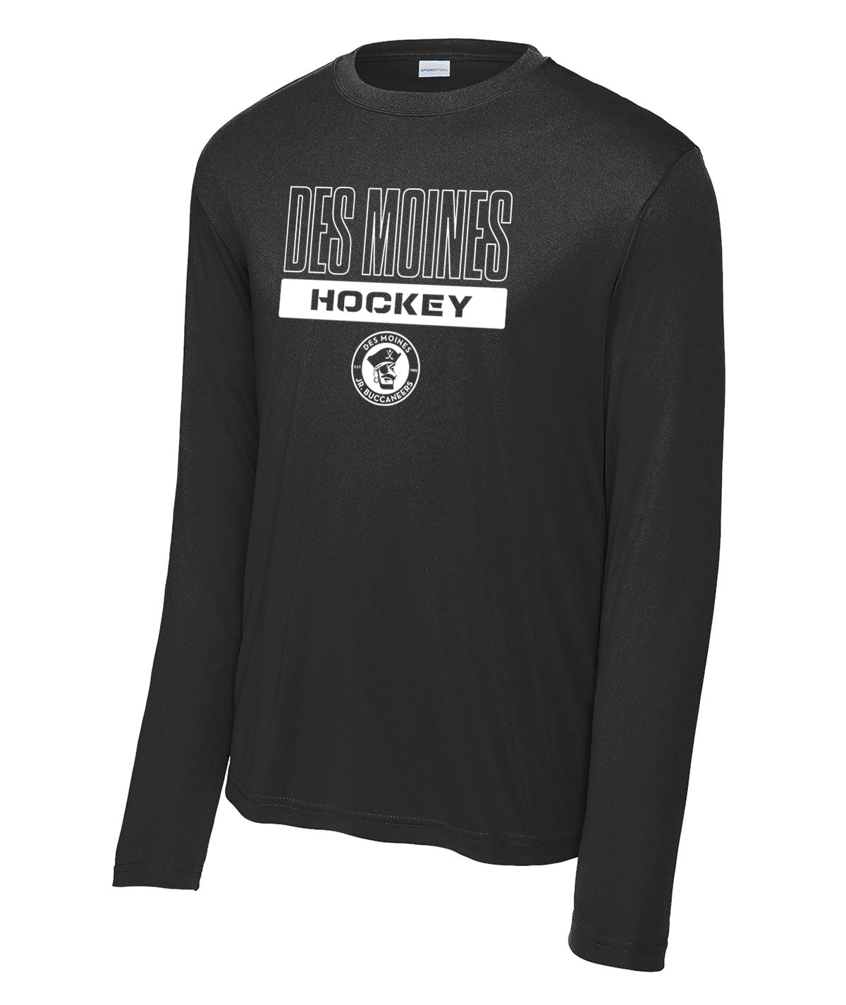 Des Moines Jr. Bucs Long-Sleeve Performance Tee