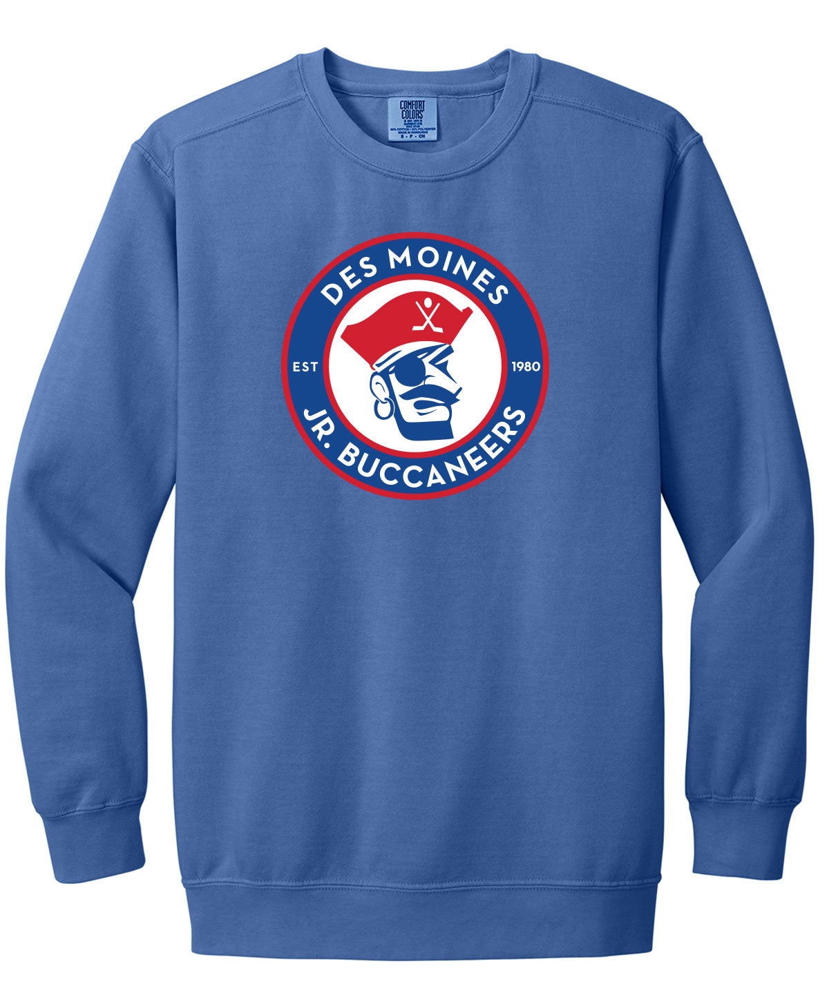 Des Moines Jr. Bucs Comfort Colors Crewneck Sweatshirt