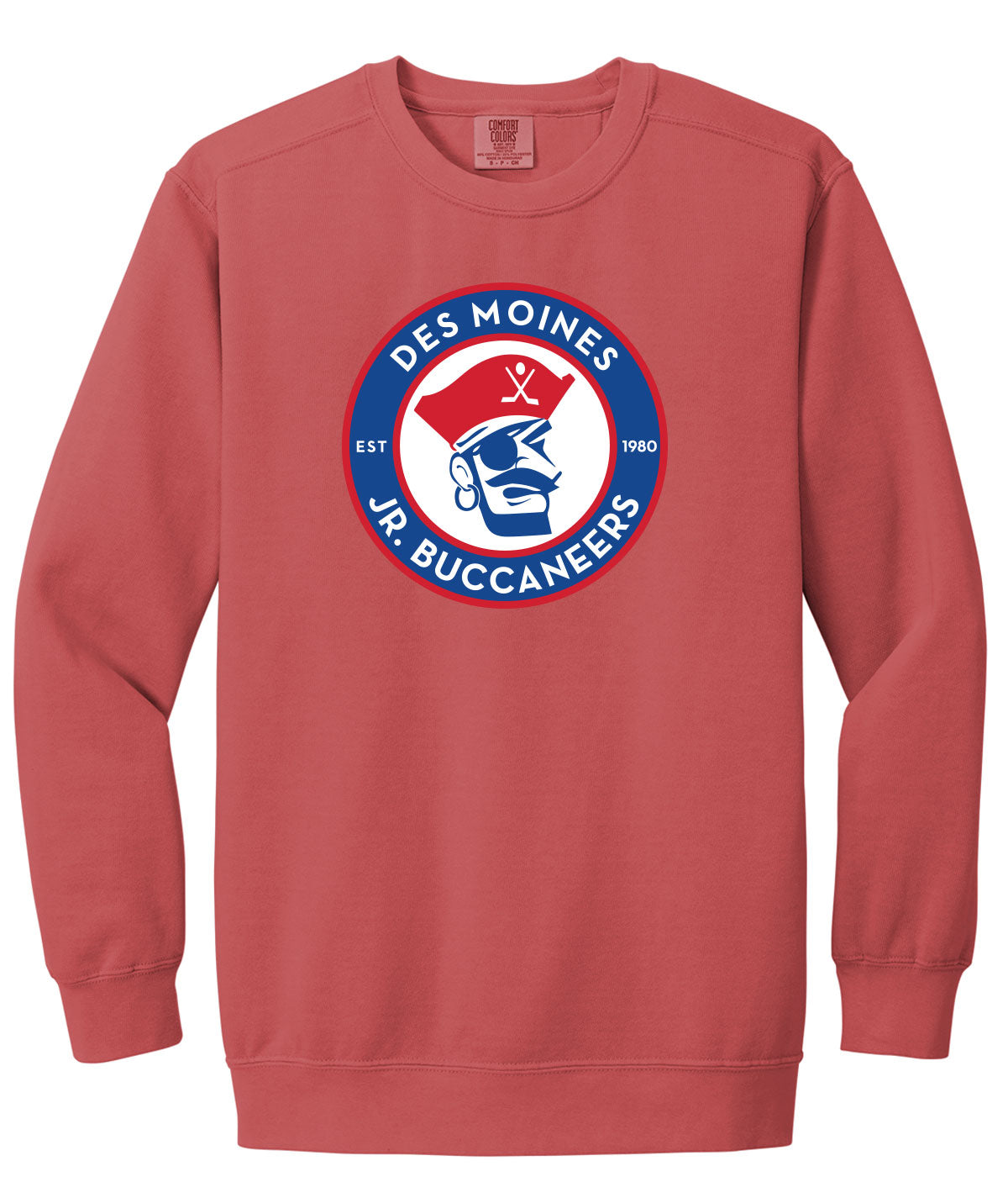 Des Moines Jr. Bucs Comfort Colors Crewneck Sweatshirt