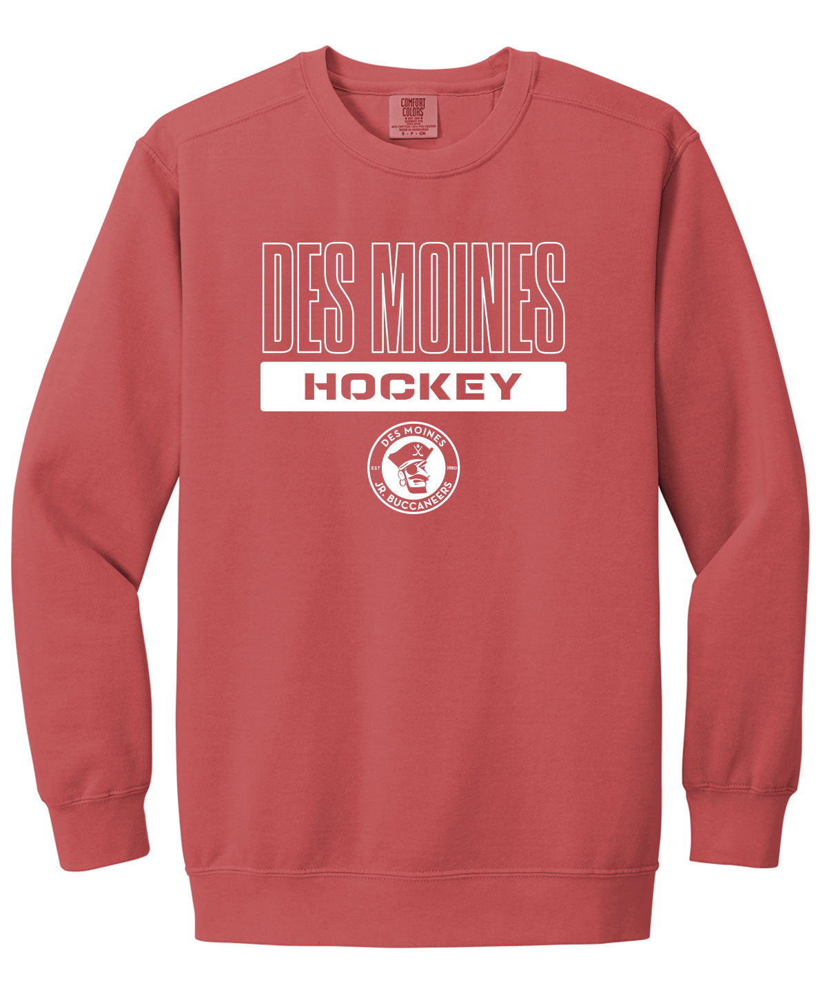 Des Moines Jr. Bucs Comfort Colors Crewneck Sweatshirt